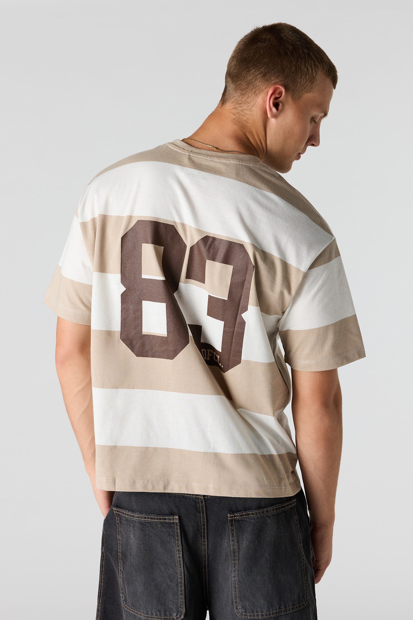 Striped Graphic Boxy T-Shirt