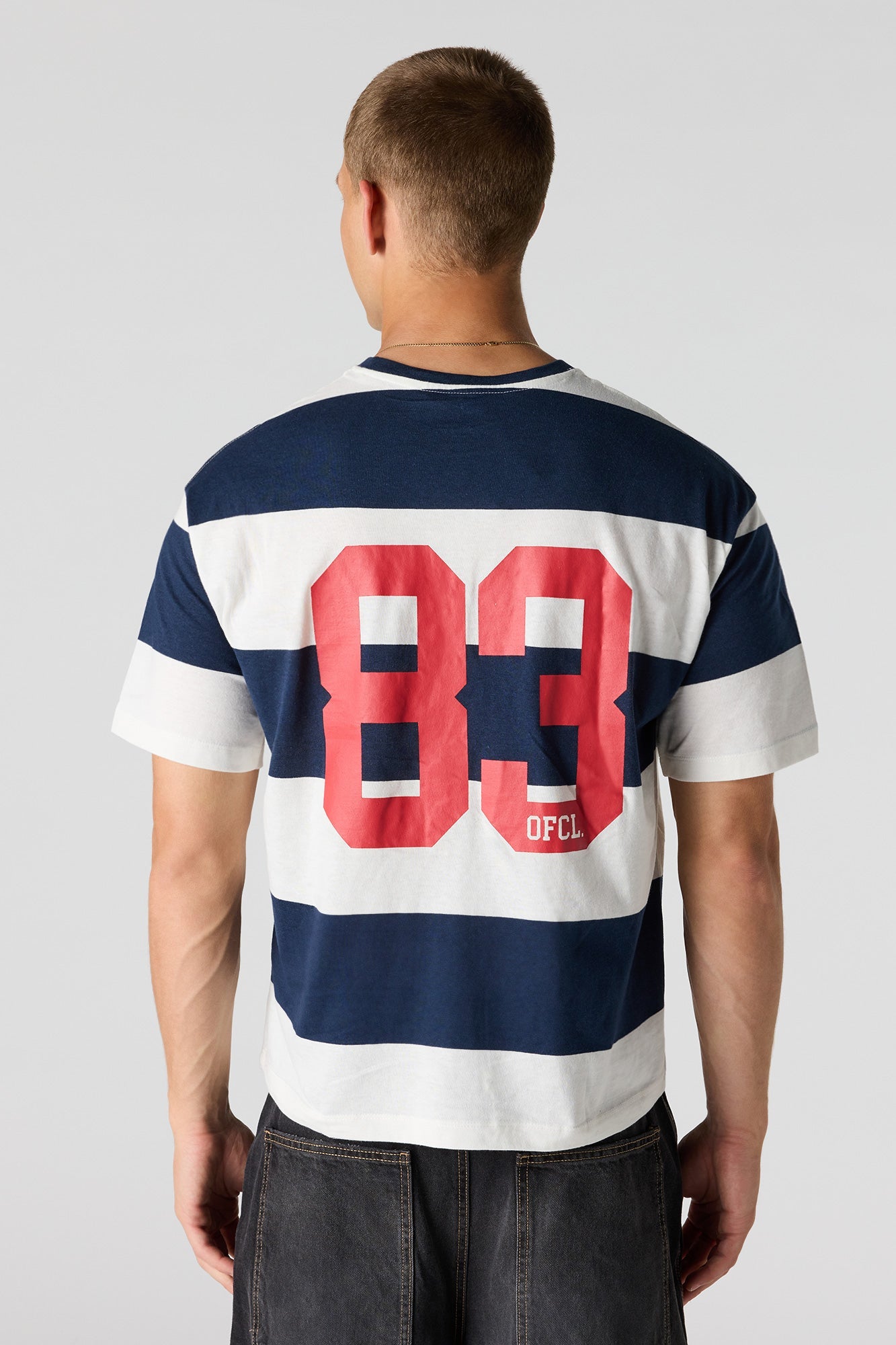 Striped Graphic Boxy T-Shirt