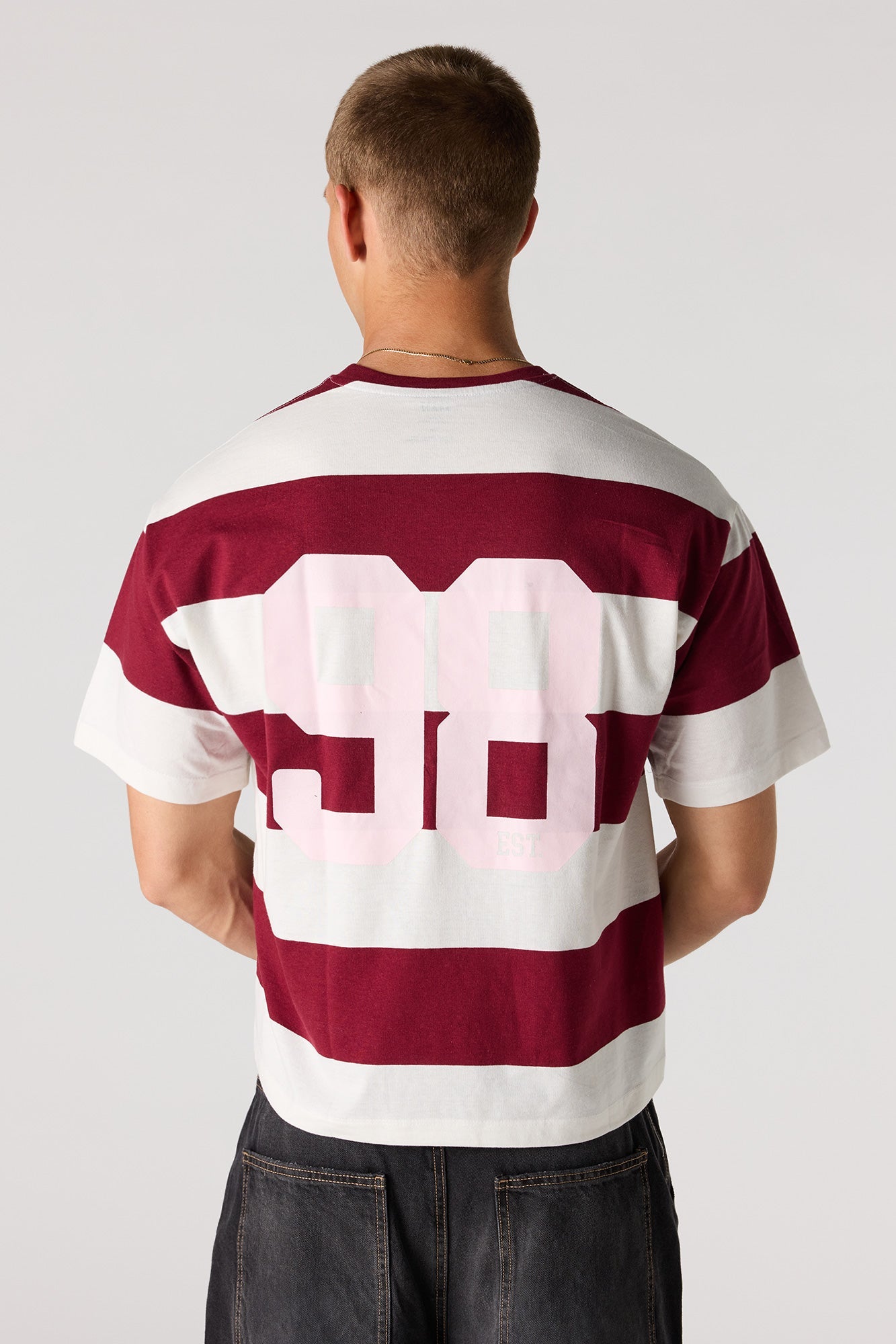 Striped Graphic Boxy T-Shirt