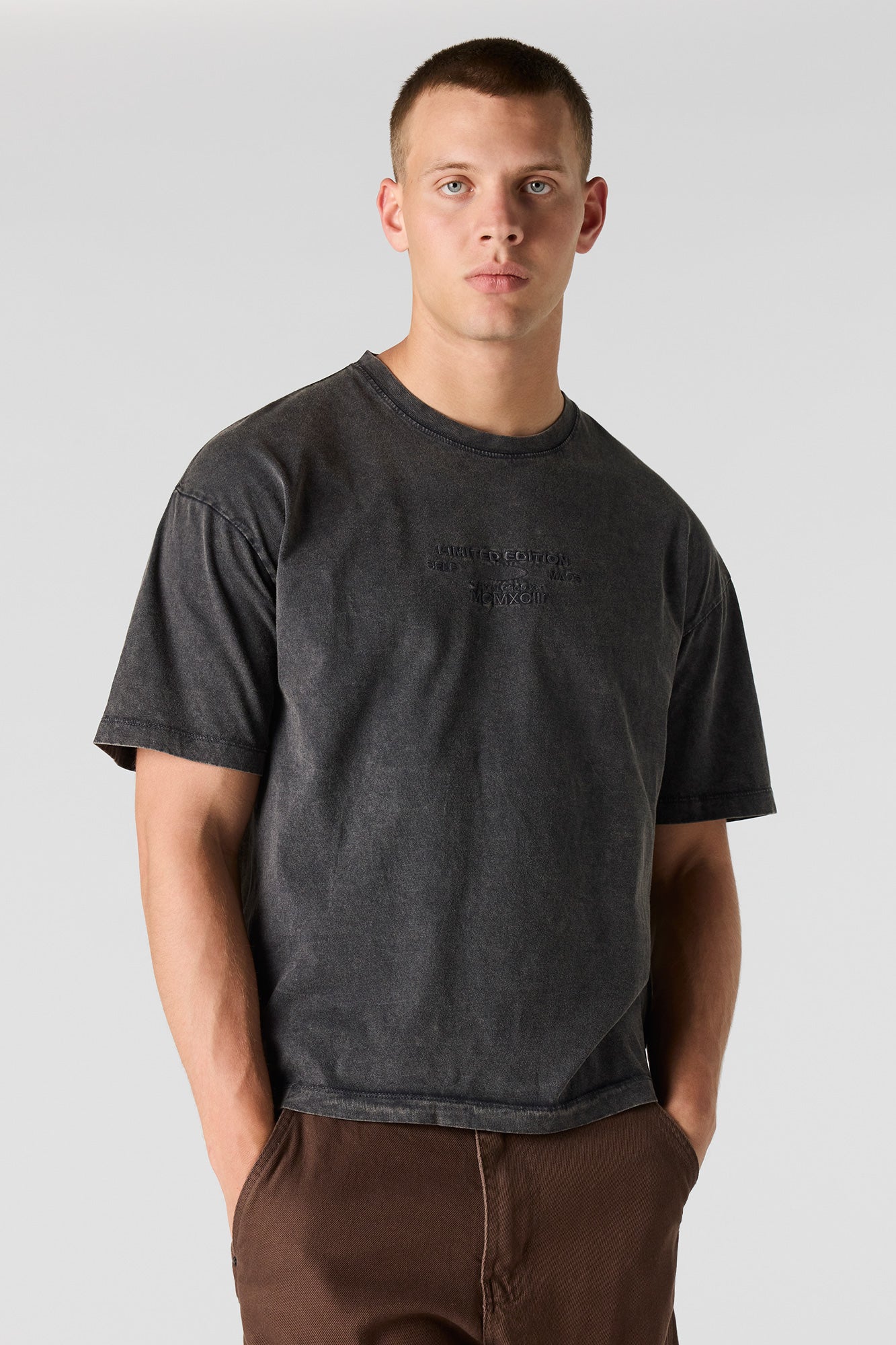 Limited Edition Embroidered Washed T-Shirt