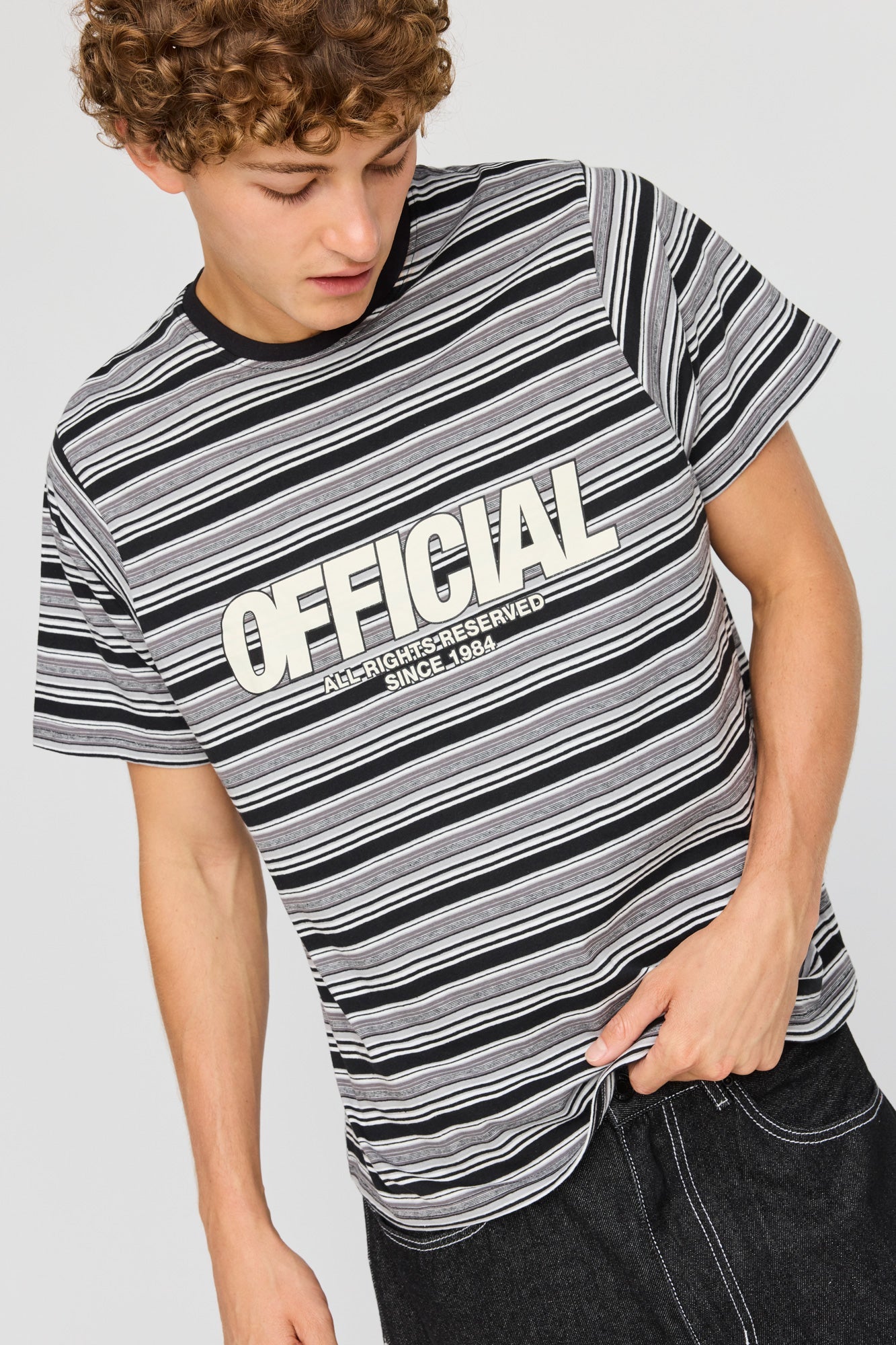 Graphic Striped T-Shirt