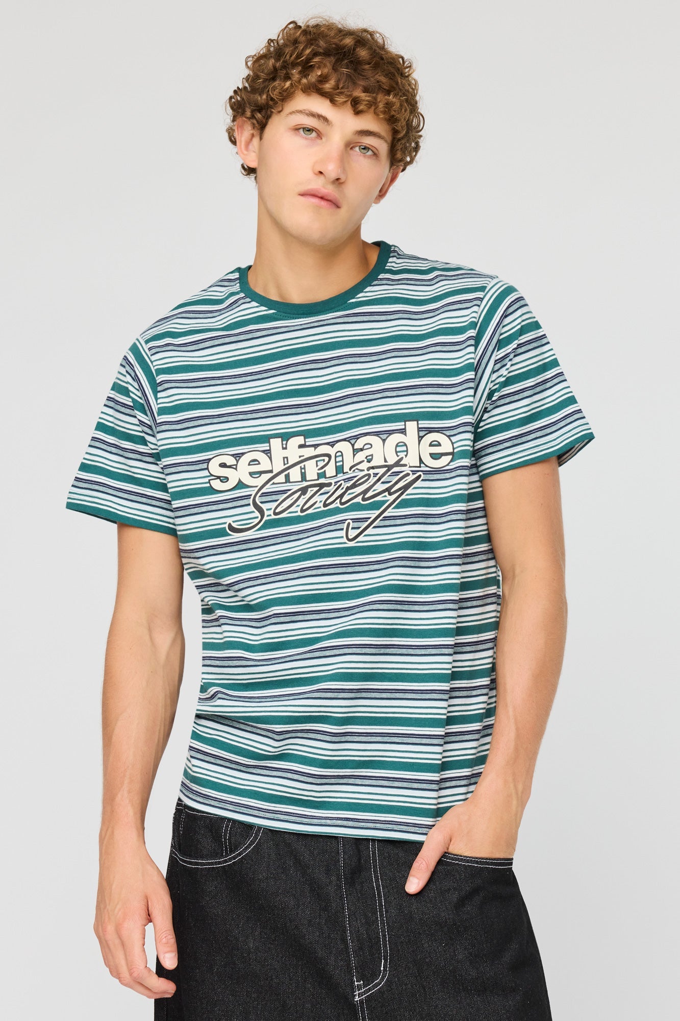 Graphic Striped T-Shirt