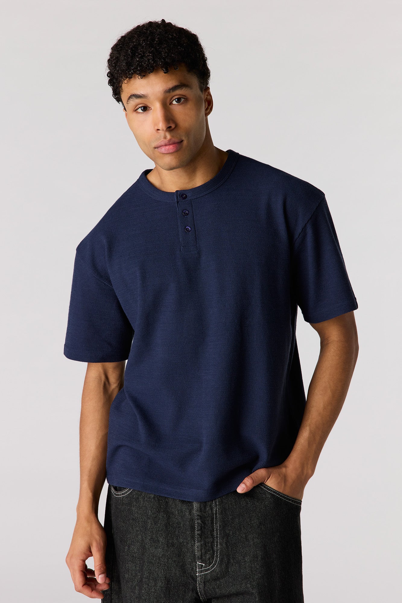 Knit Henley T-Shirt