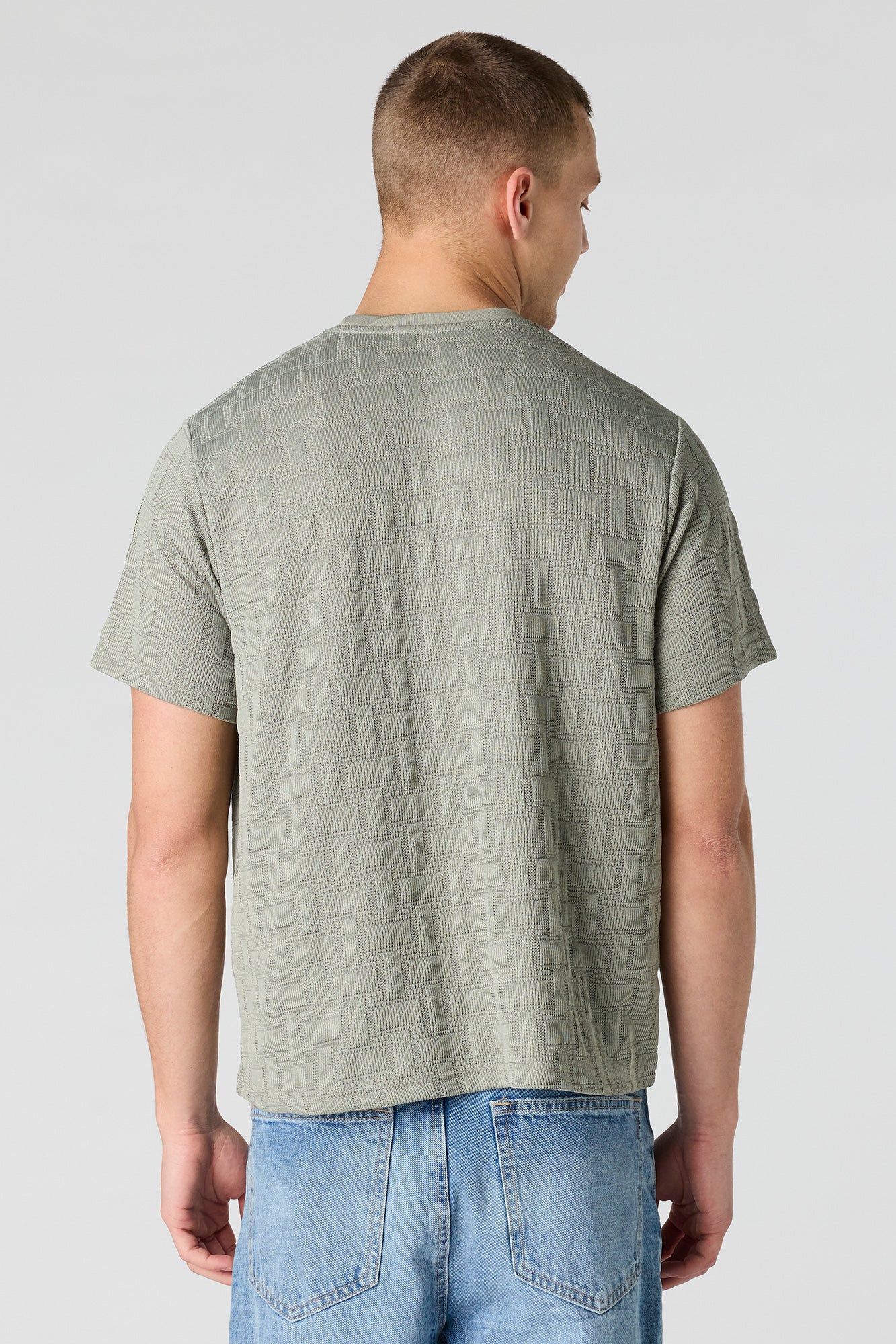 Embroidered Knit T-Shirt