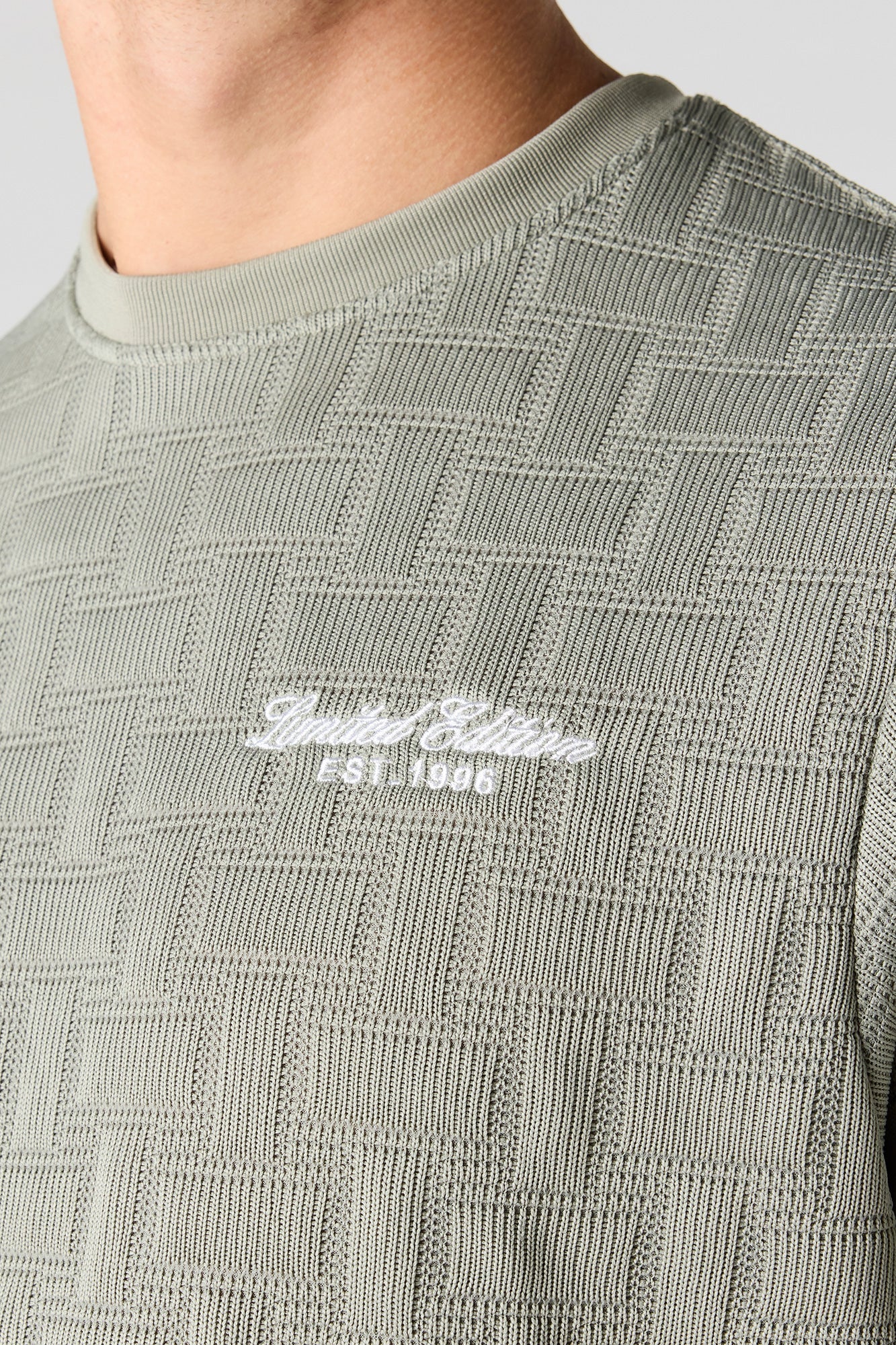 Embroidered Knit T-Shirt