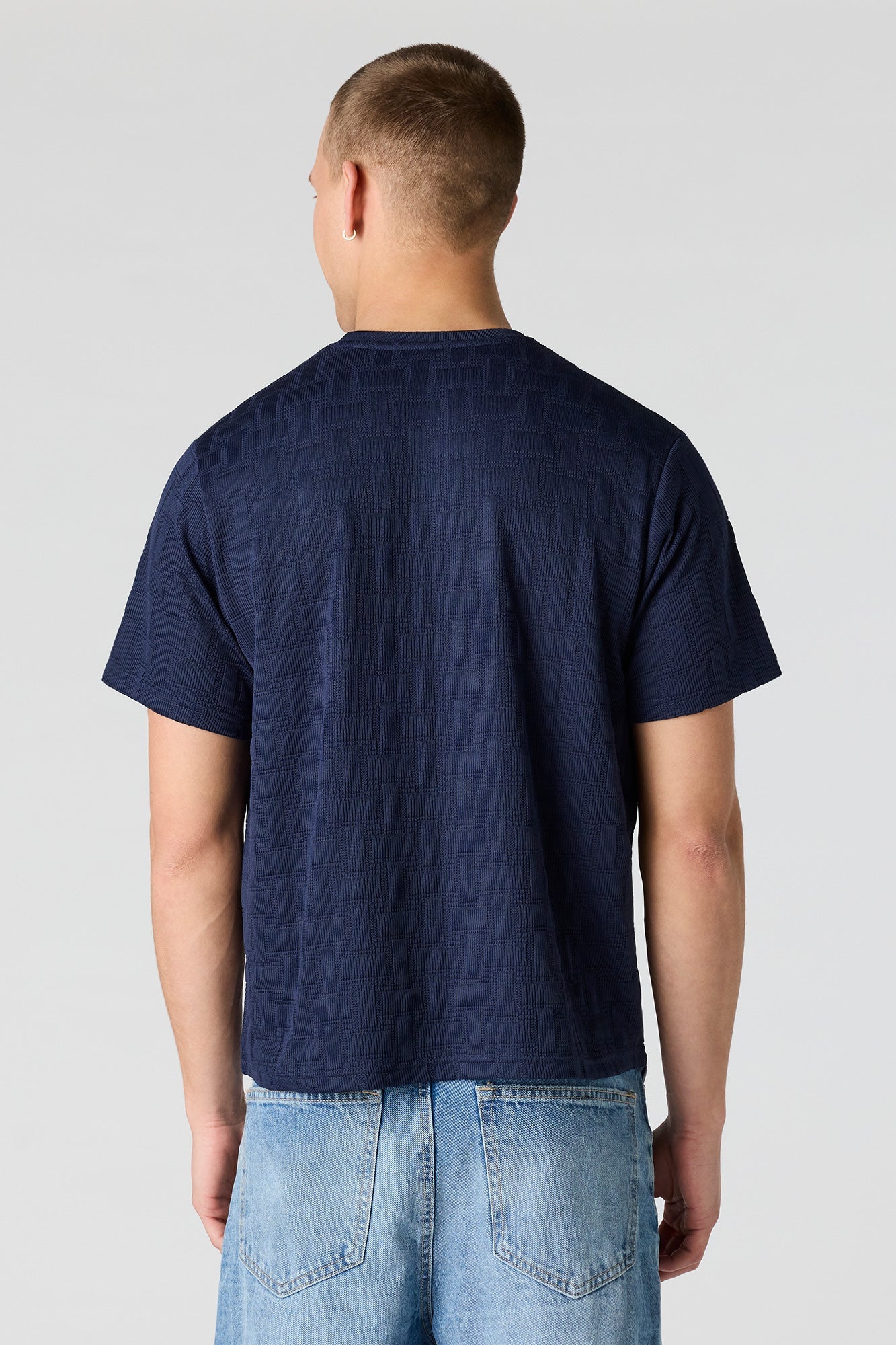 Embroidered Knit T-Shirt