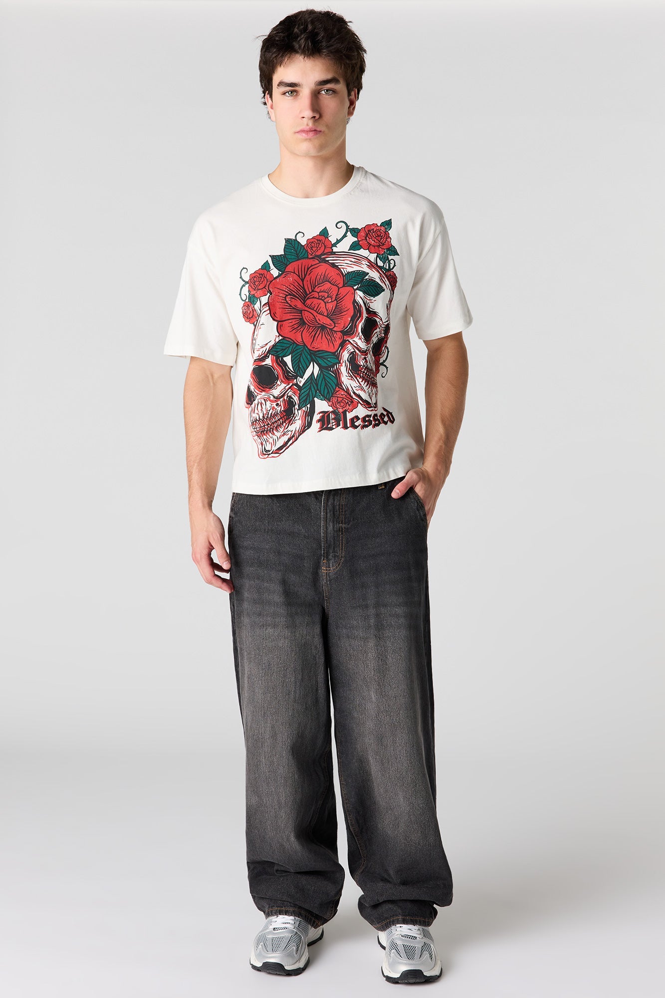 Skull Graphic Boxy T-Shirt