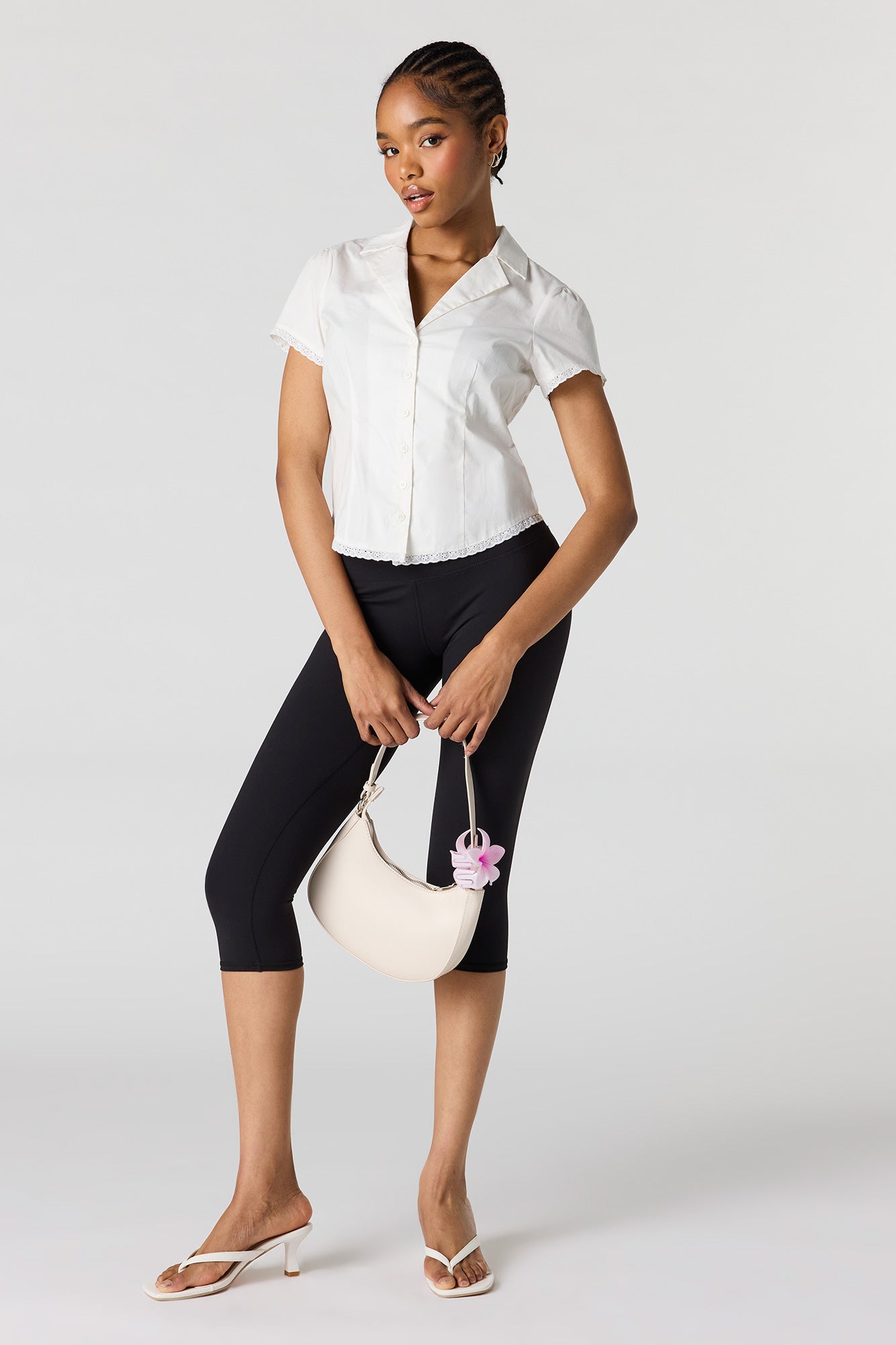 Collared Button-Up Top
