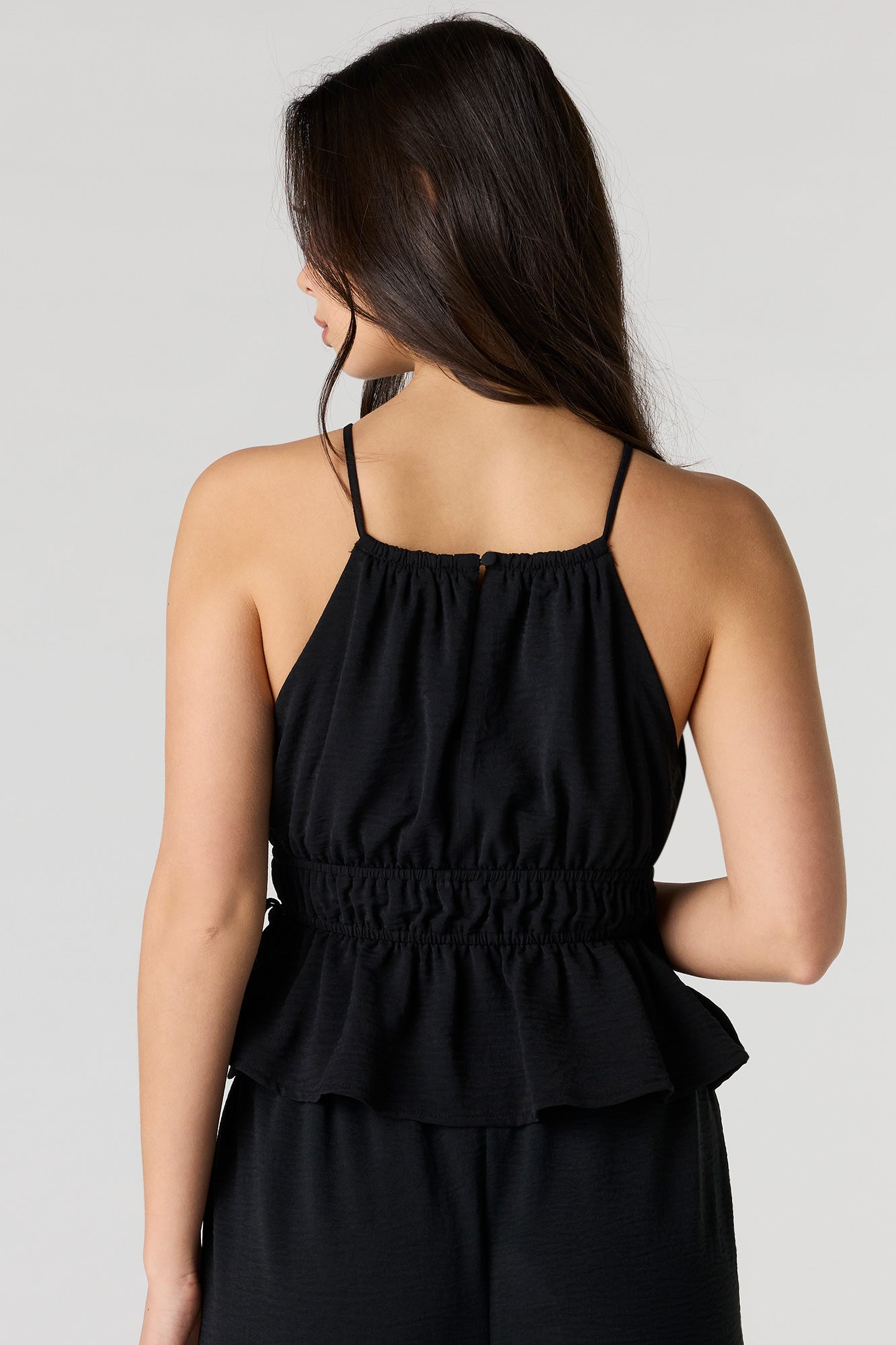 High Neck Babydoll Tank