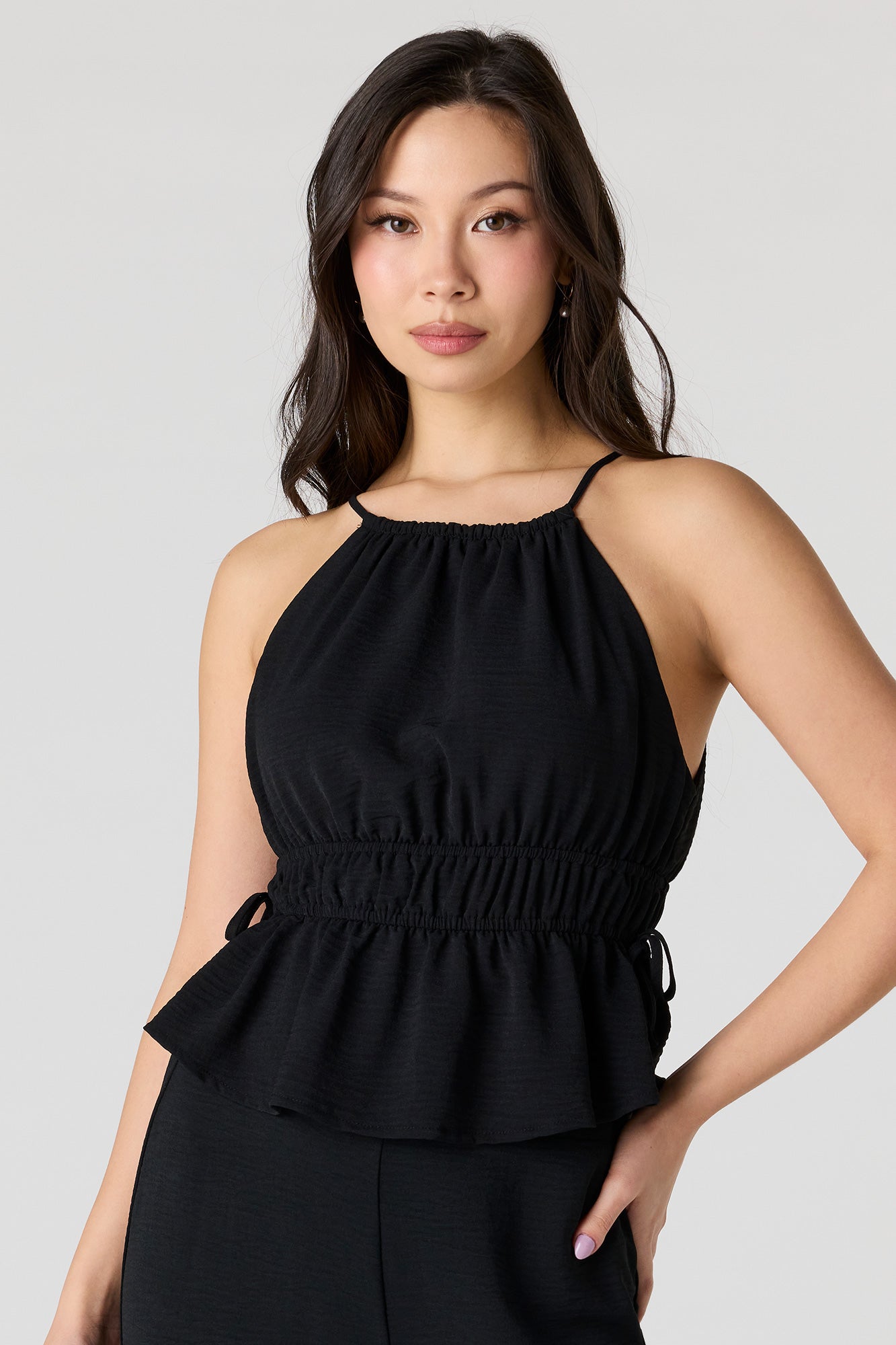 High Neck Babydoll Tank