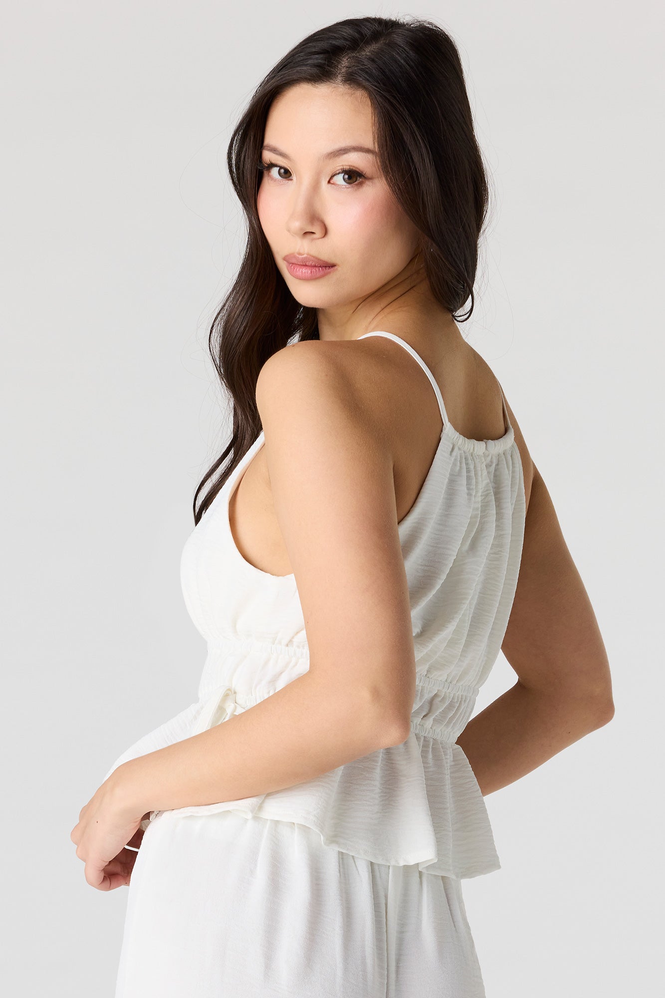 High Neck Babydoll Tank