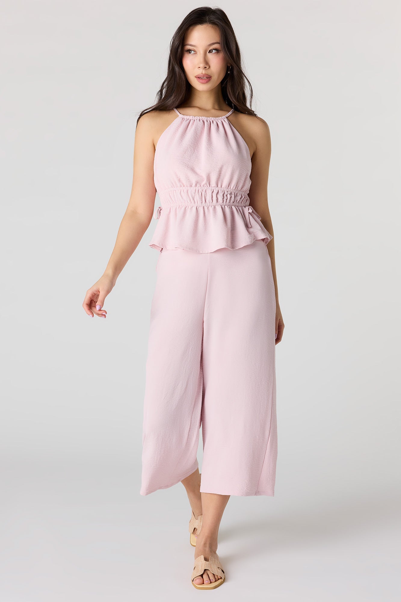 High Neck Babydoll Tank