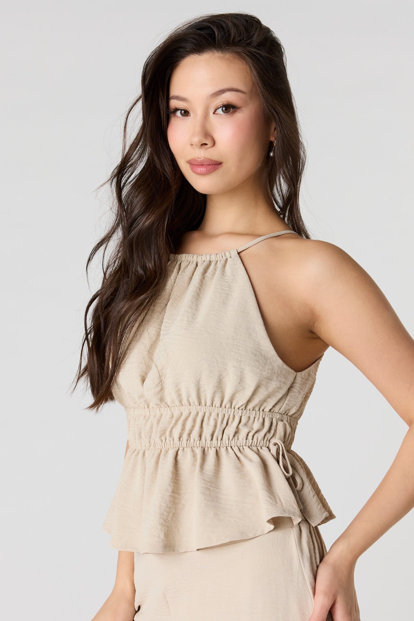 High Neck Babydoll Tank