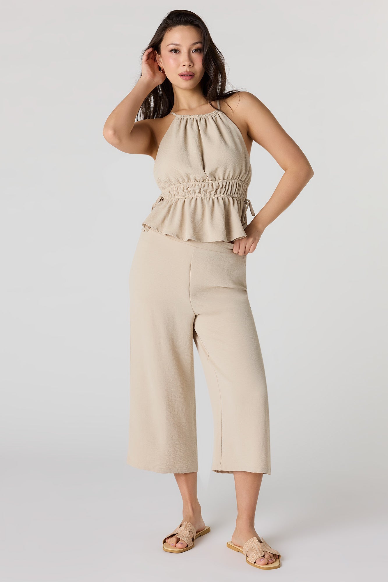 High Neck Babydoll Tank