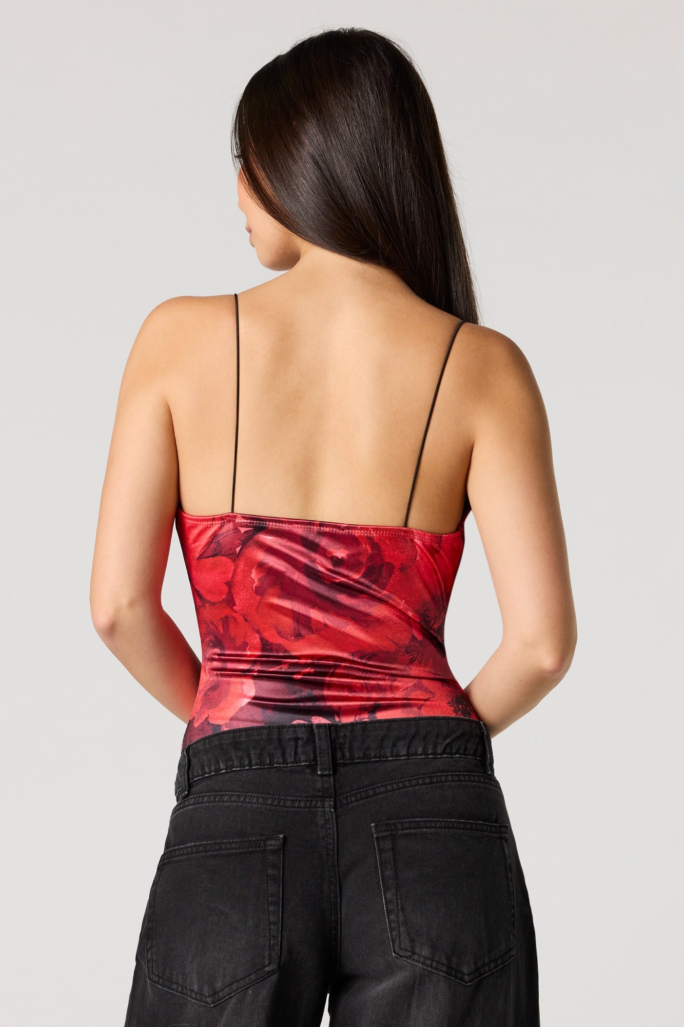 Satin Cowl Neck Bodysuit