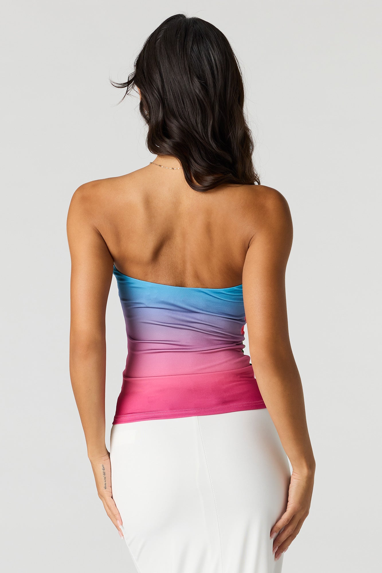 Contour Braless Flower Tube Top