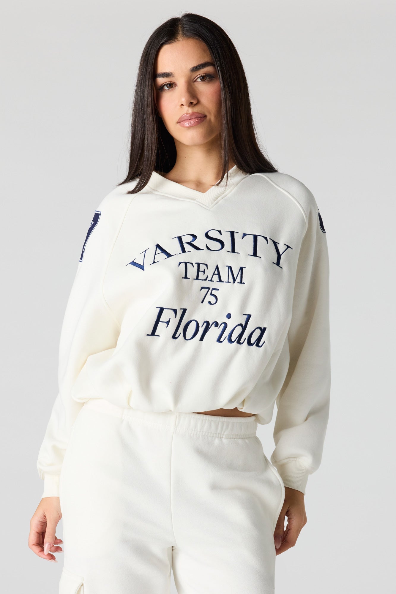 Destination V-Neck Fleece Sweatshirt