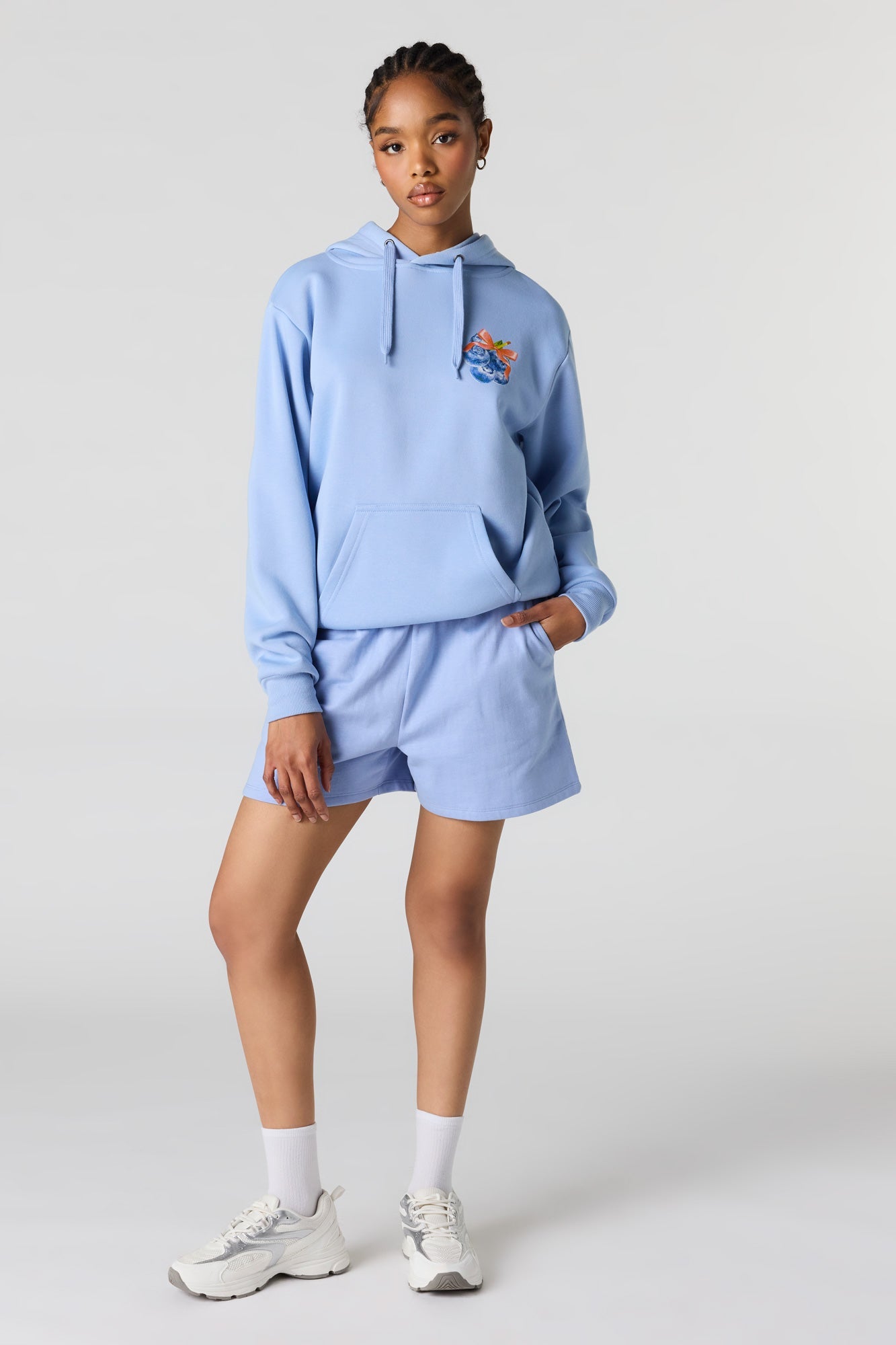 Fruit Graphic Fleece Hoodie