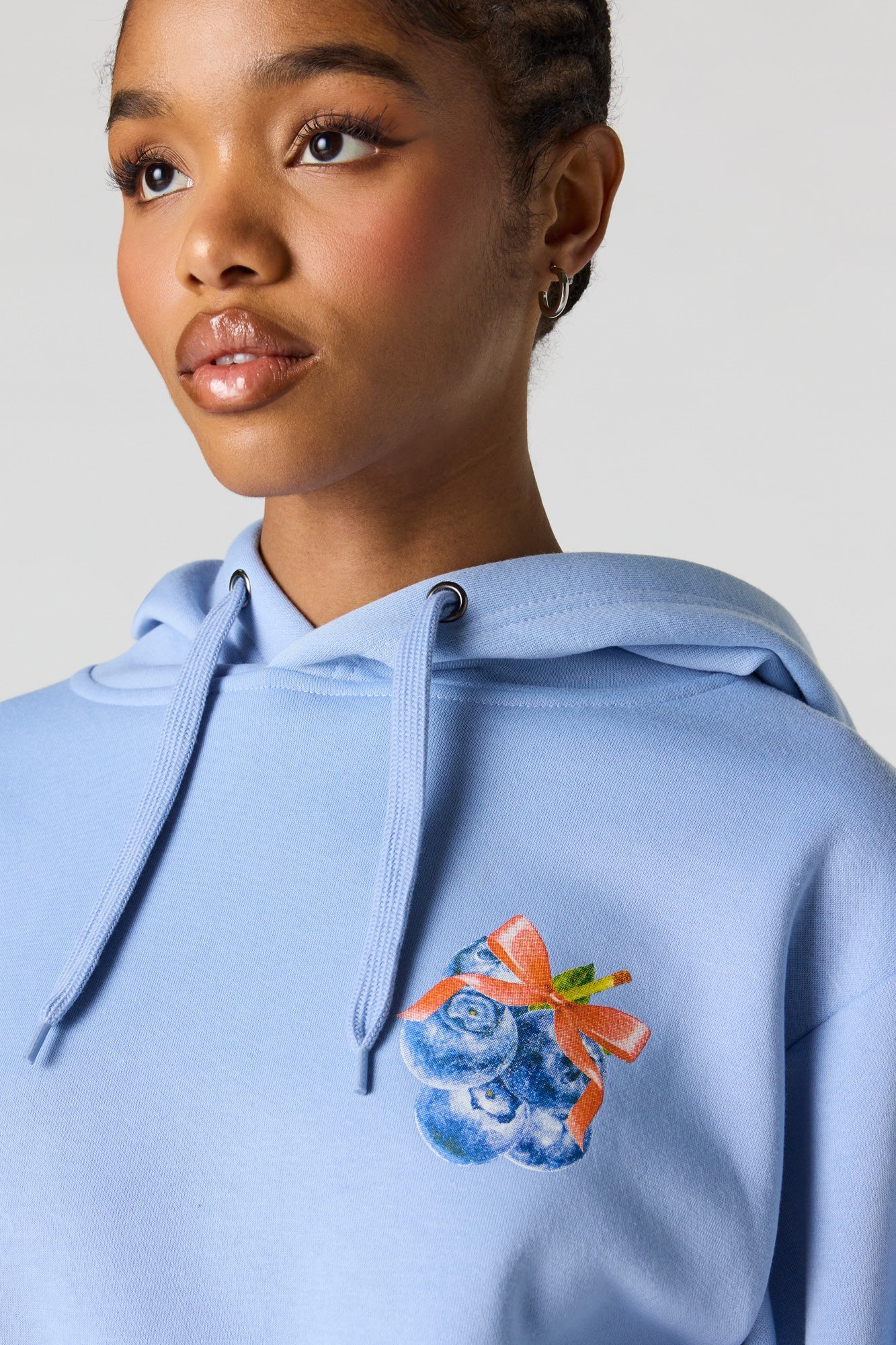 Fruit Graphic Fleece Hoodie