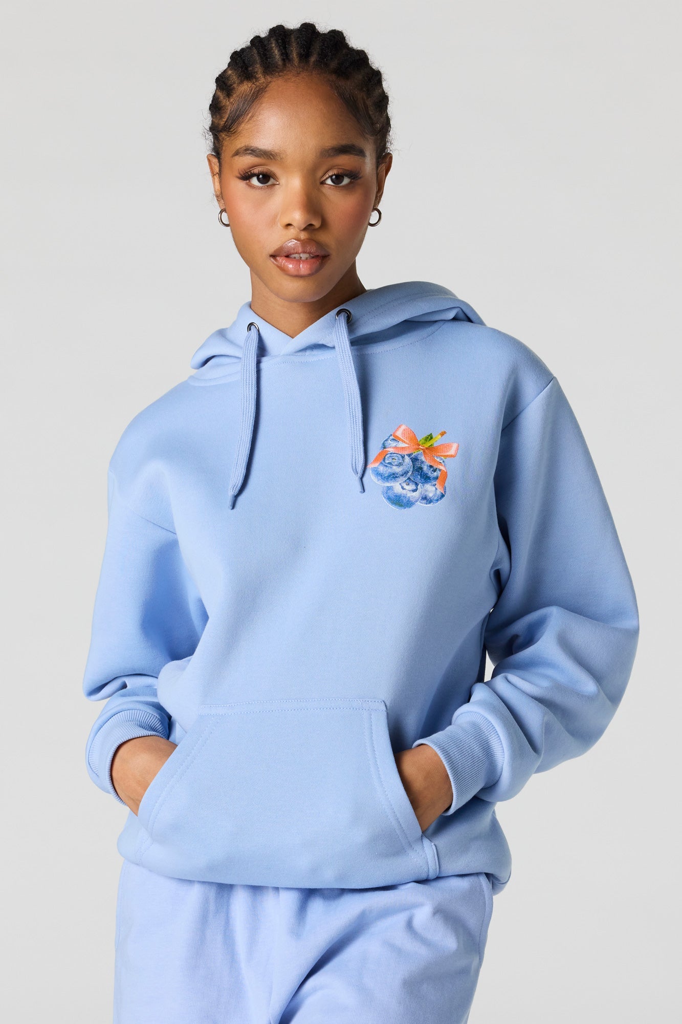 Fruit Graphic Fleece Hoodie