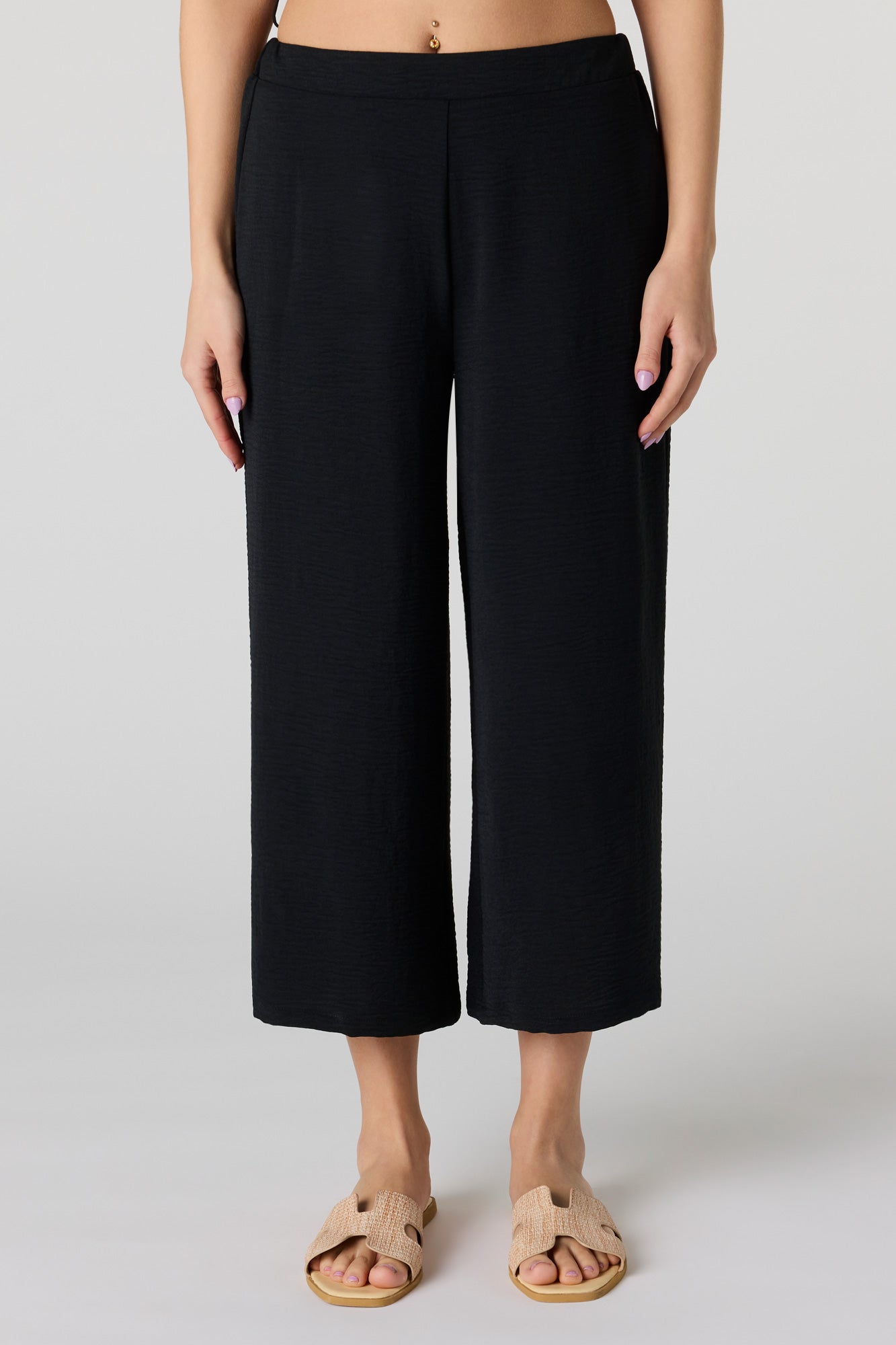 Flowy Wide Leg Capri