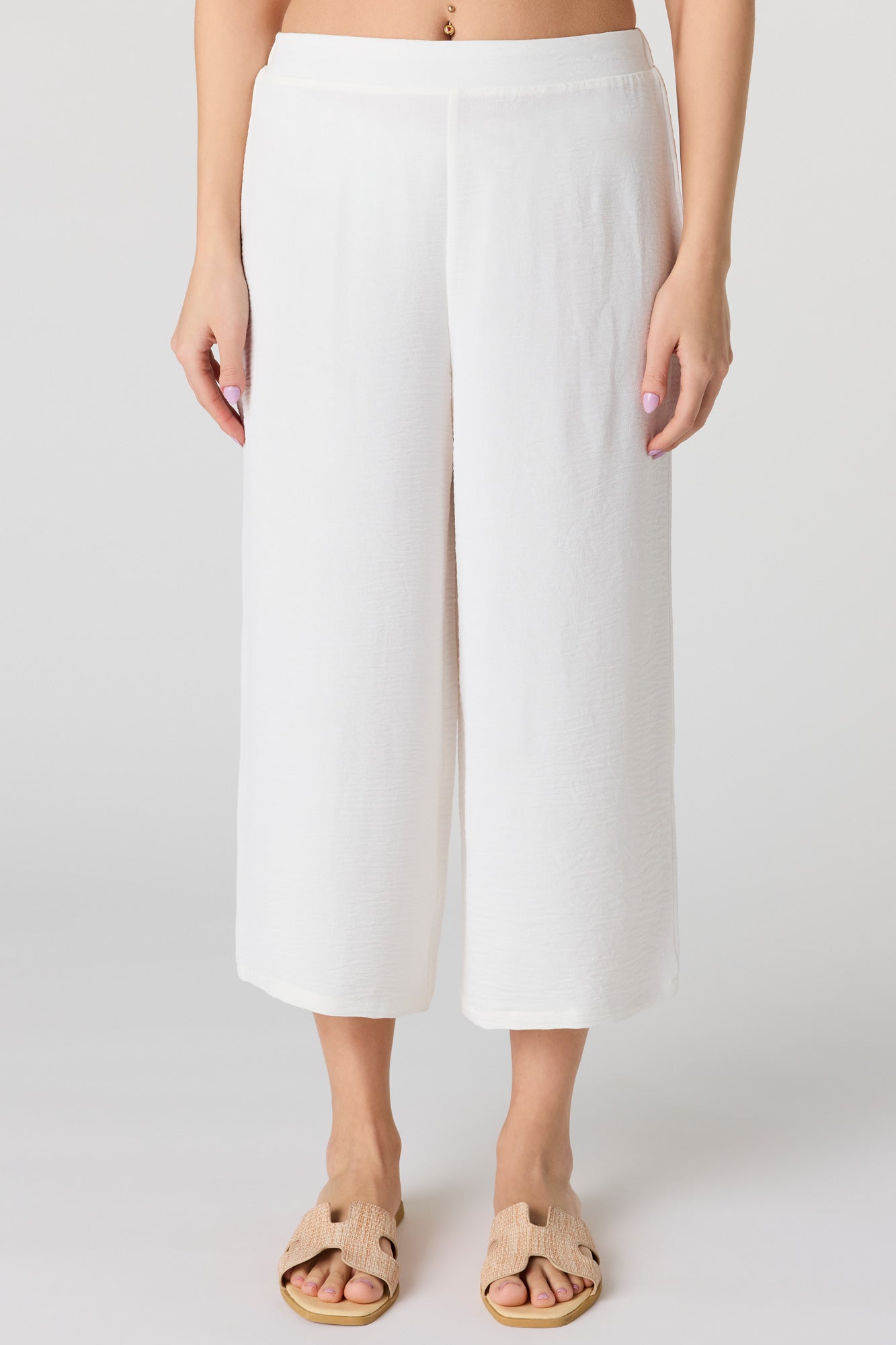 Flowy Wide Leg Capri
