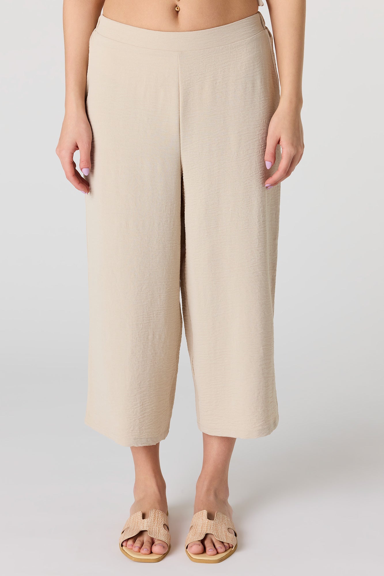 Flowy Wide Leg Capri