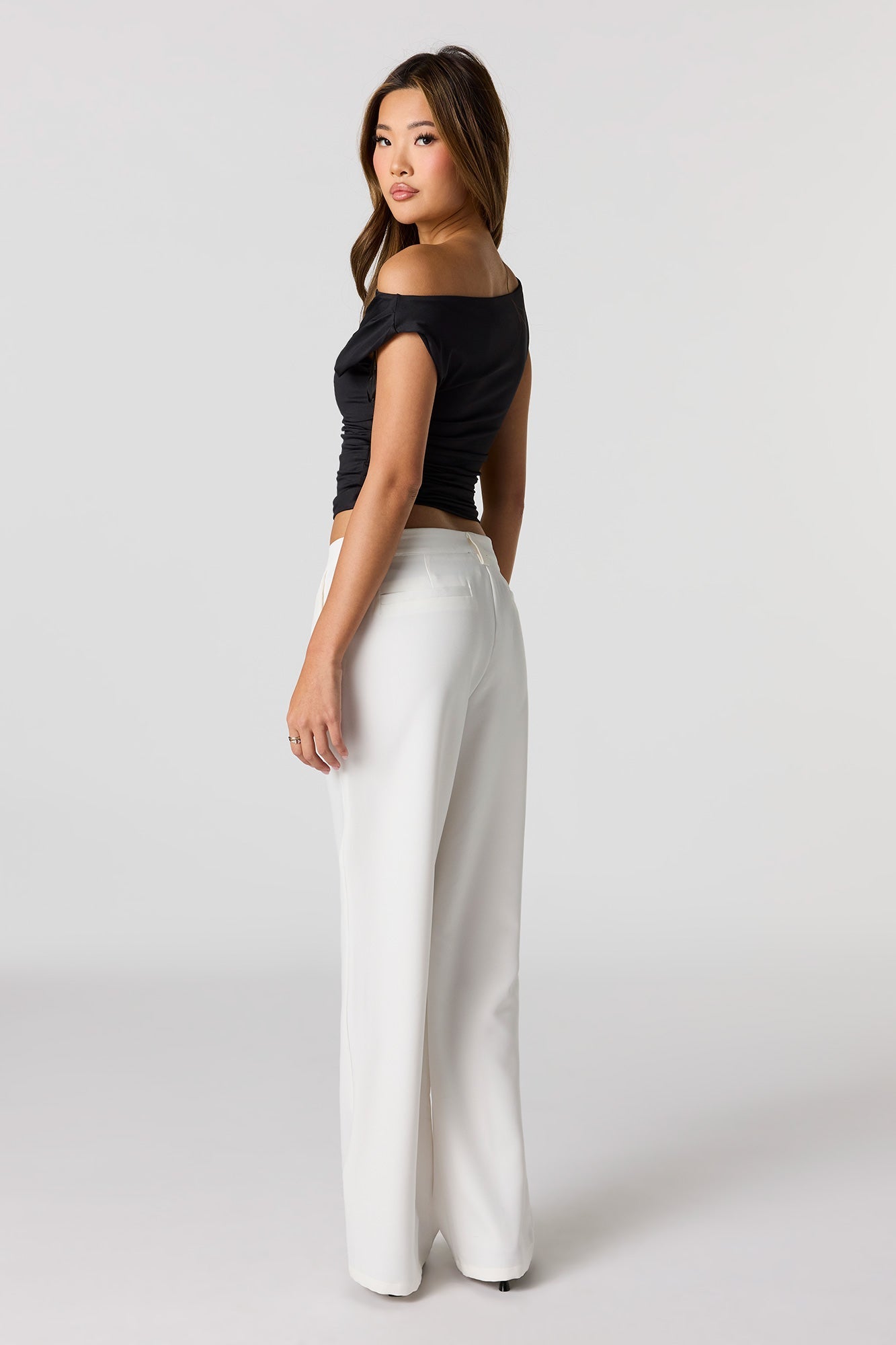 Low Rise Chain Dress Pant