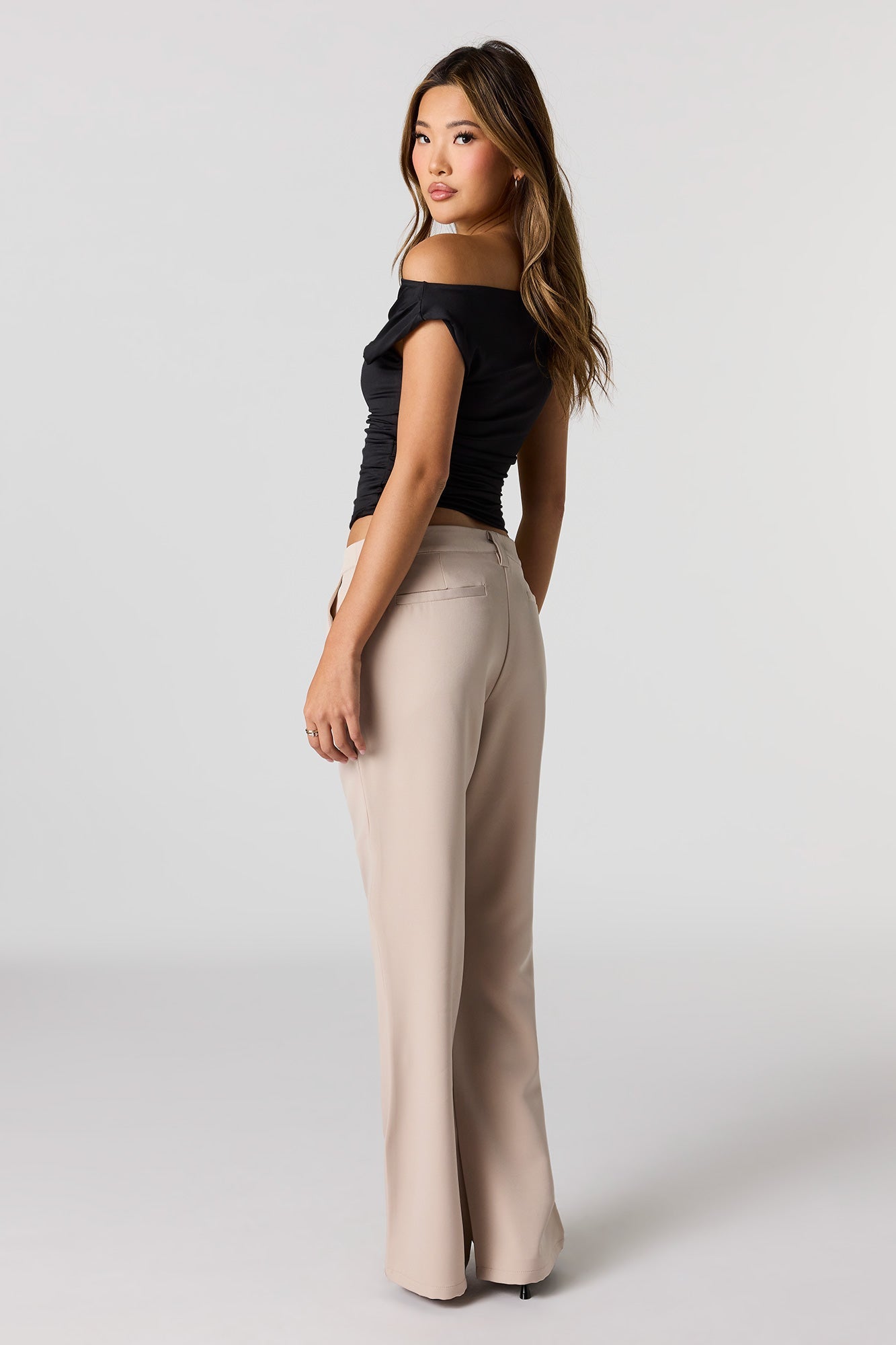 Low Rise Chain Dress Pant
