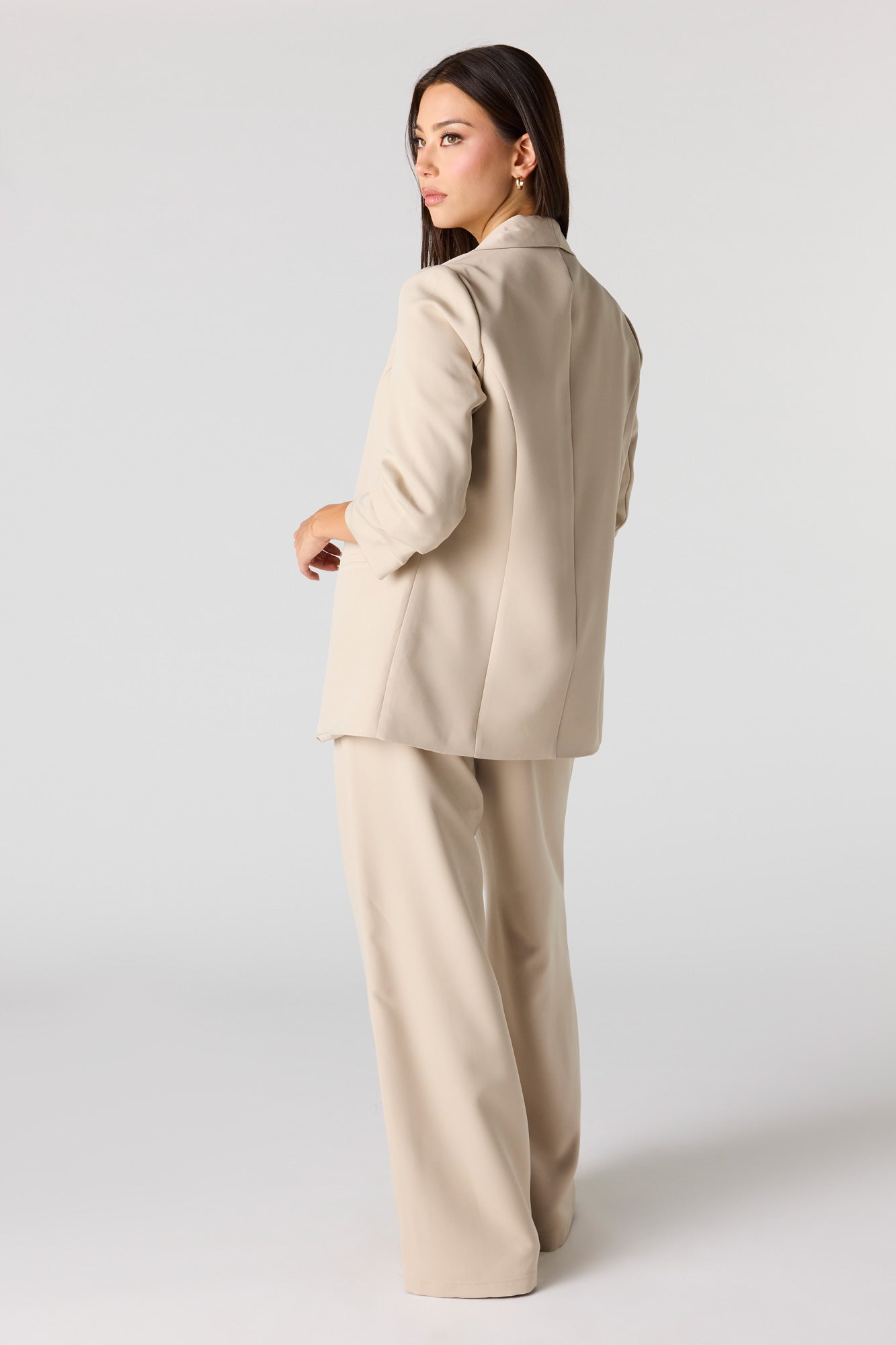 Crepe Wide Leg Dress Pant