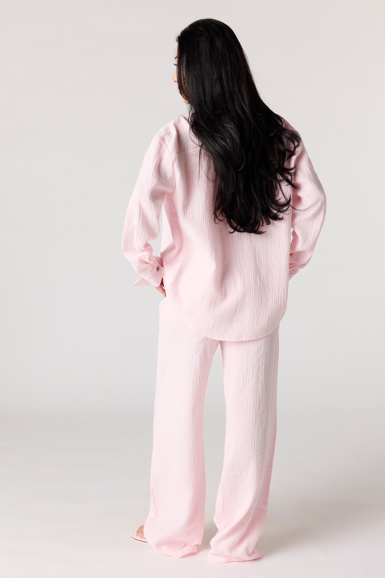 Crinkled Drawstring Pant