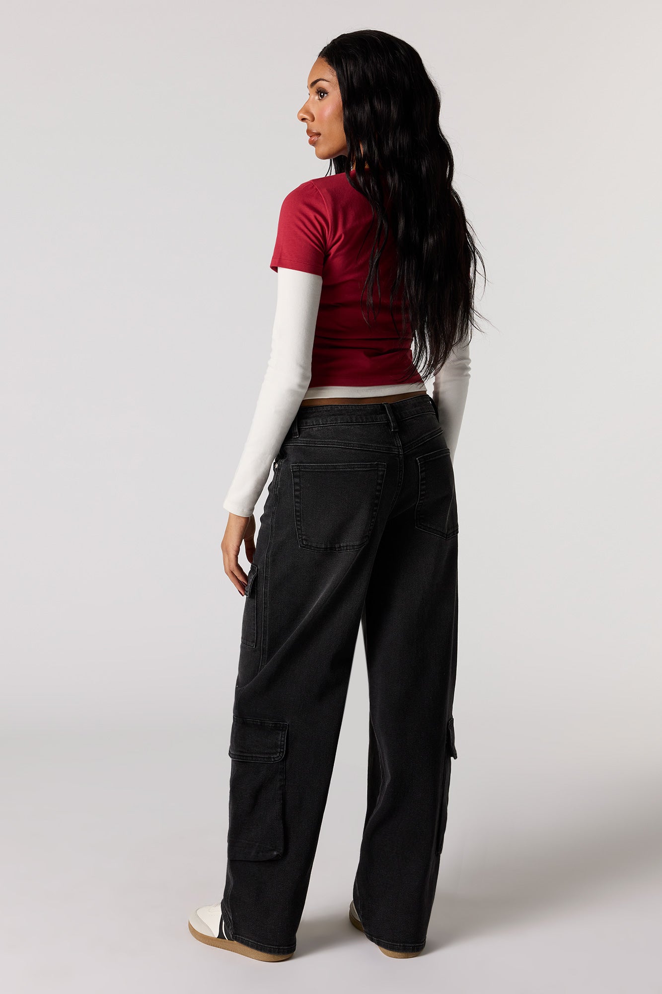 Low Rise Baggy Cargo Jean