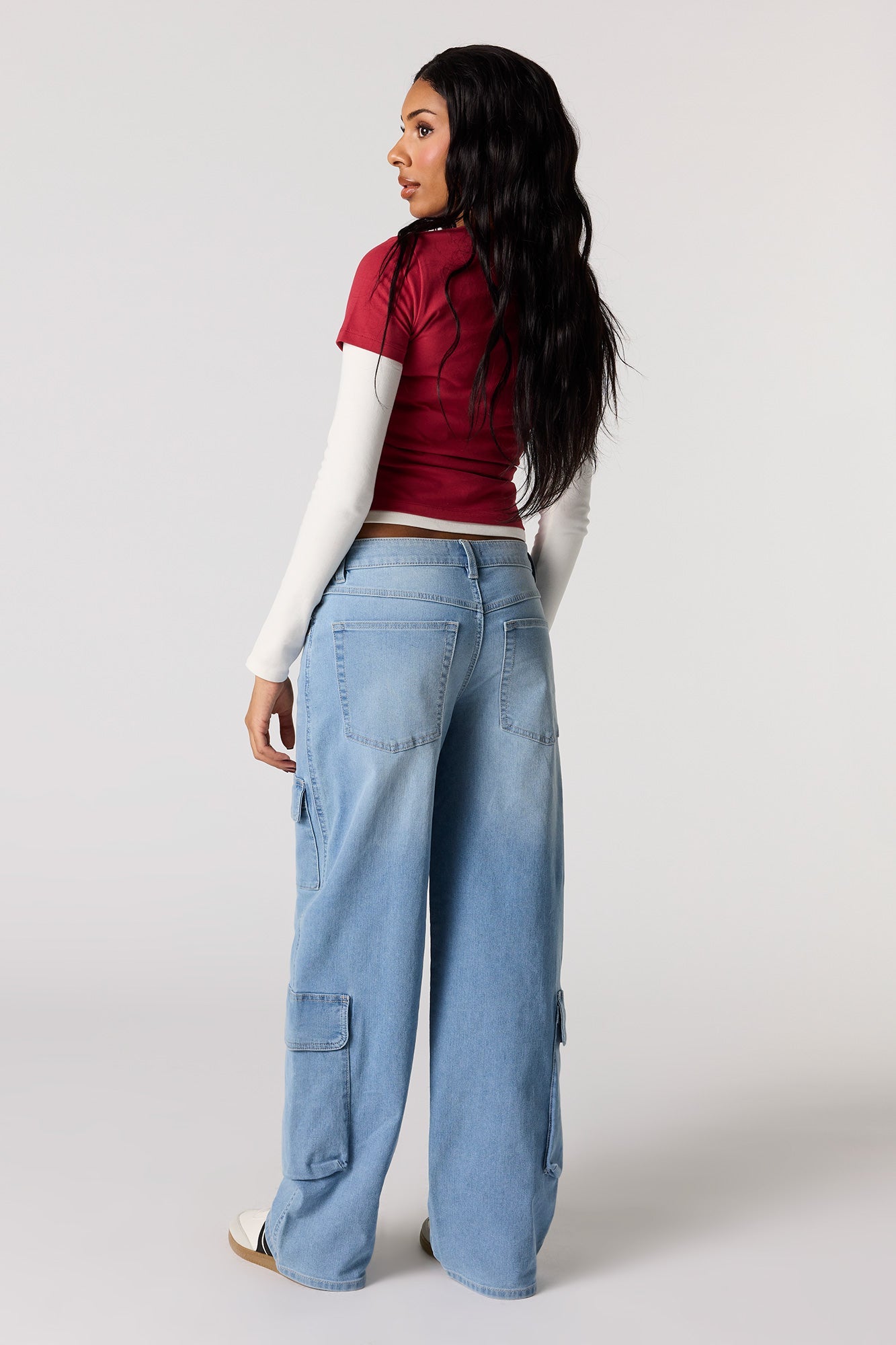 Low Rise Baggy Cargo Jean