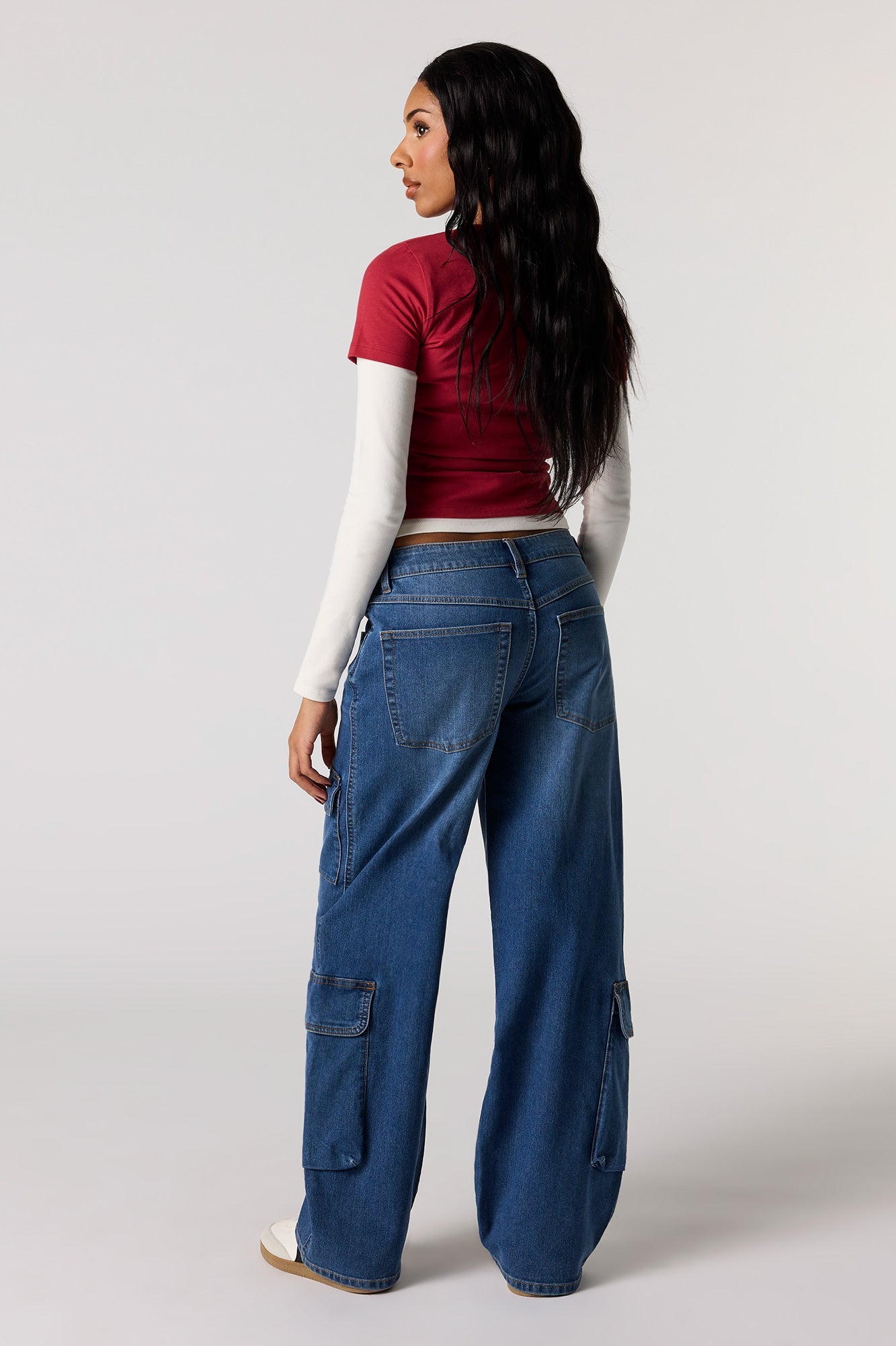 Low Rise Baggy Cargo Jean
