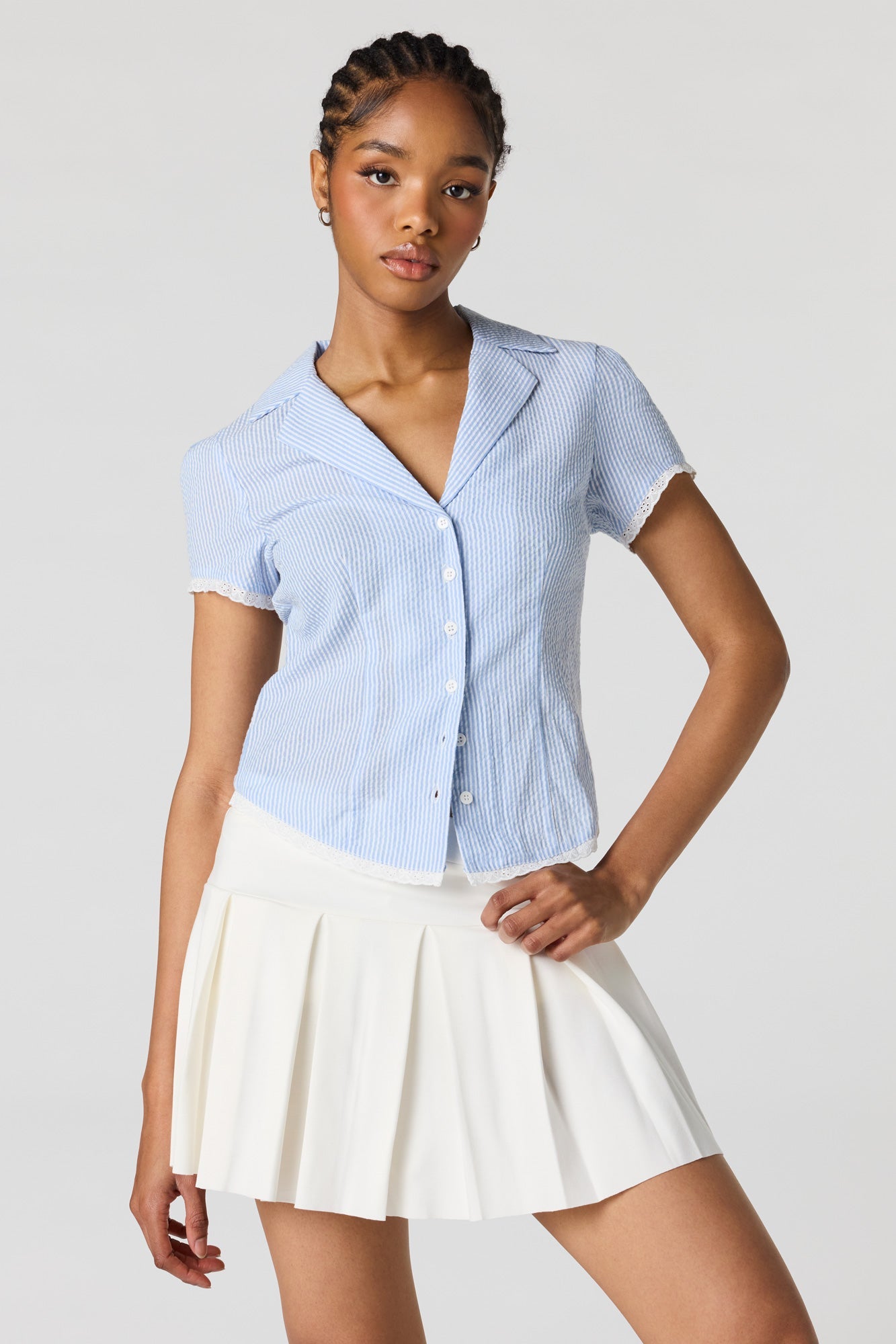 Pleated Mini Skort