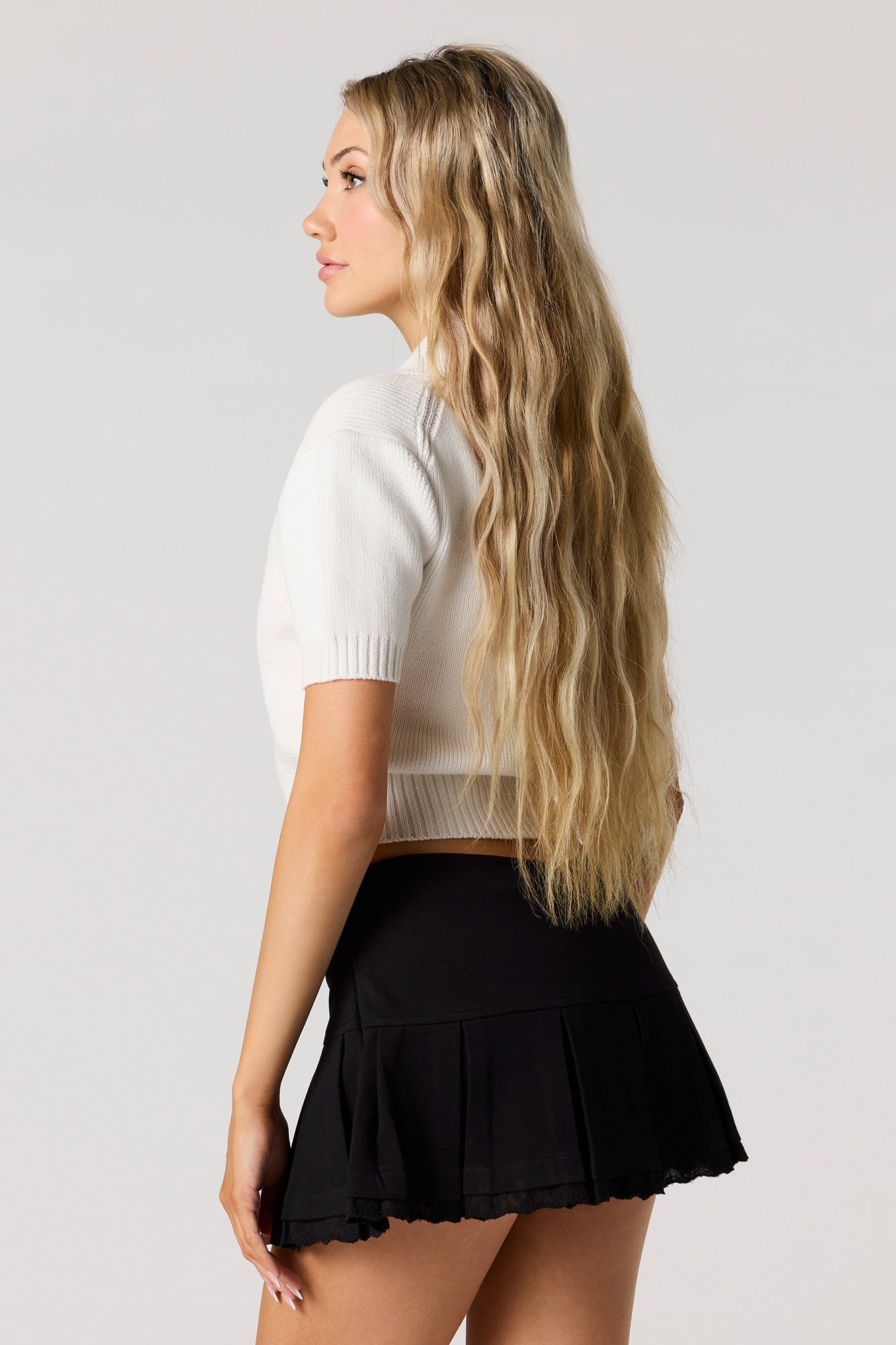 Ruffle Lace Mini Skort