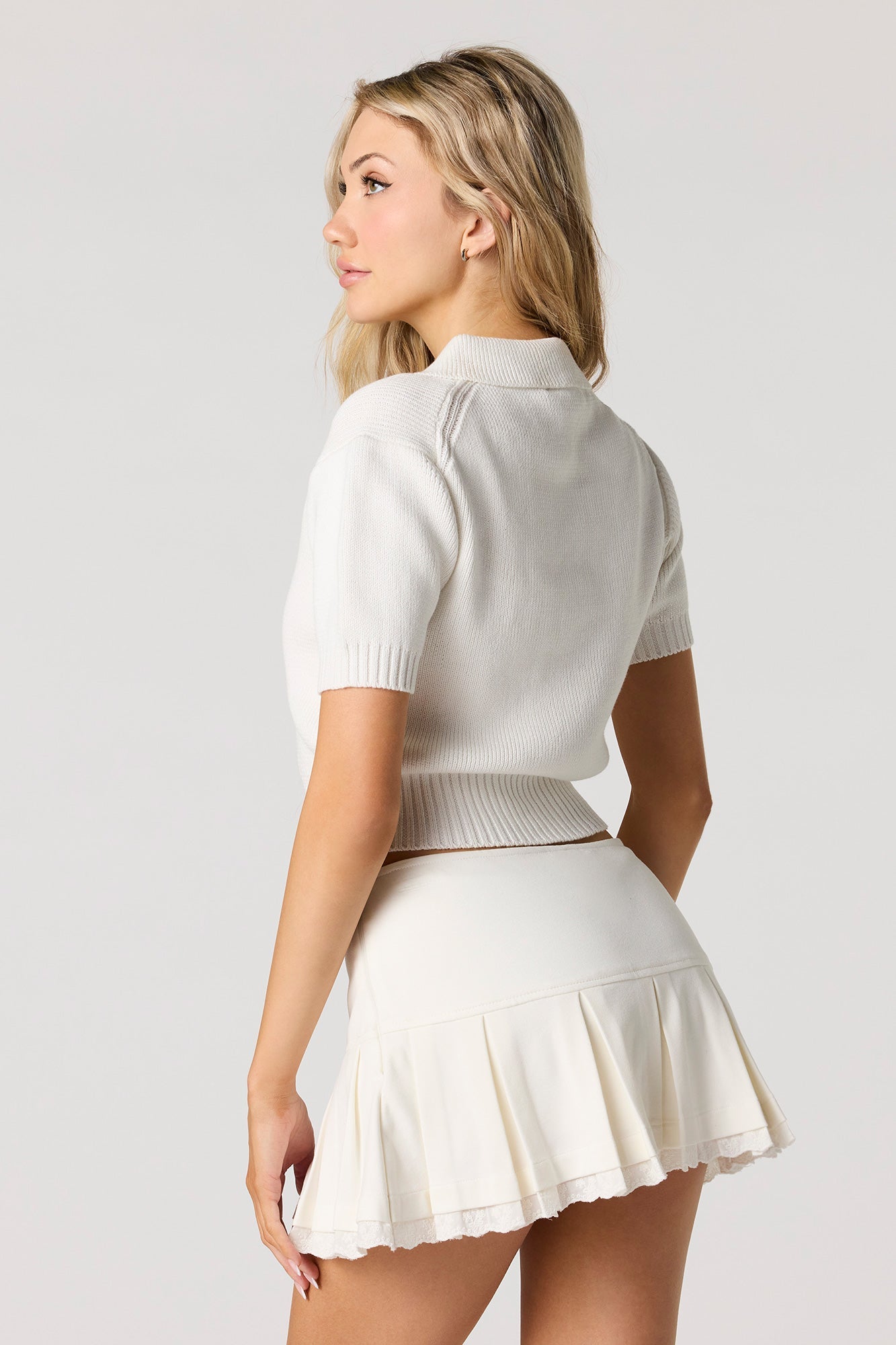 Ruffle Lace Mini Skort