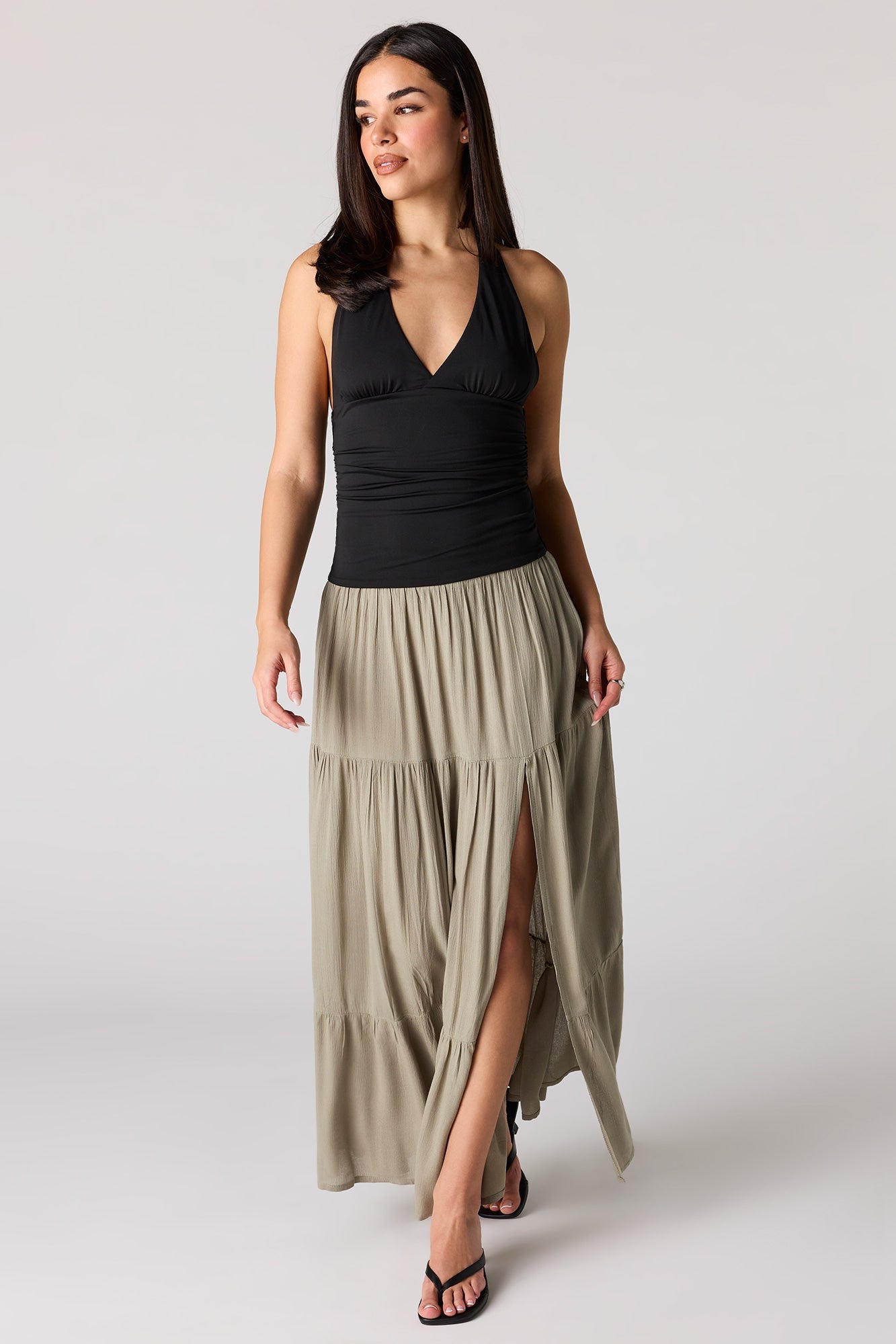 Tiered Maxi Skirt