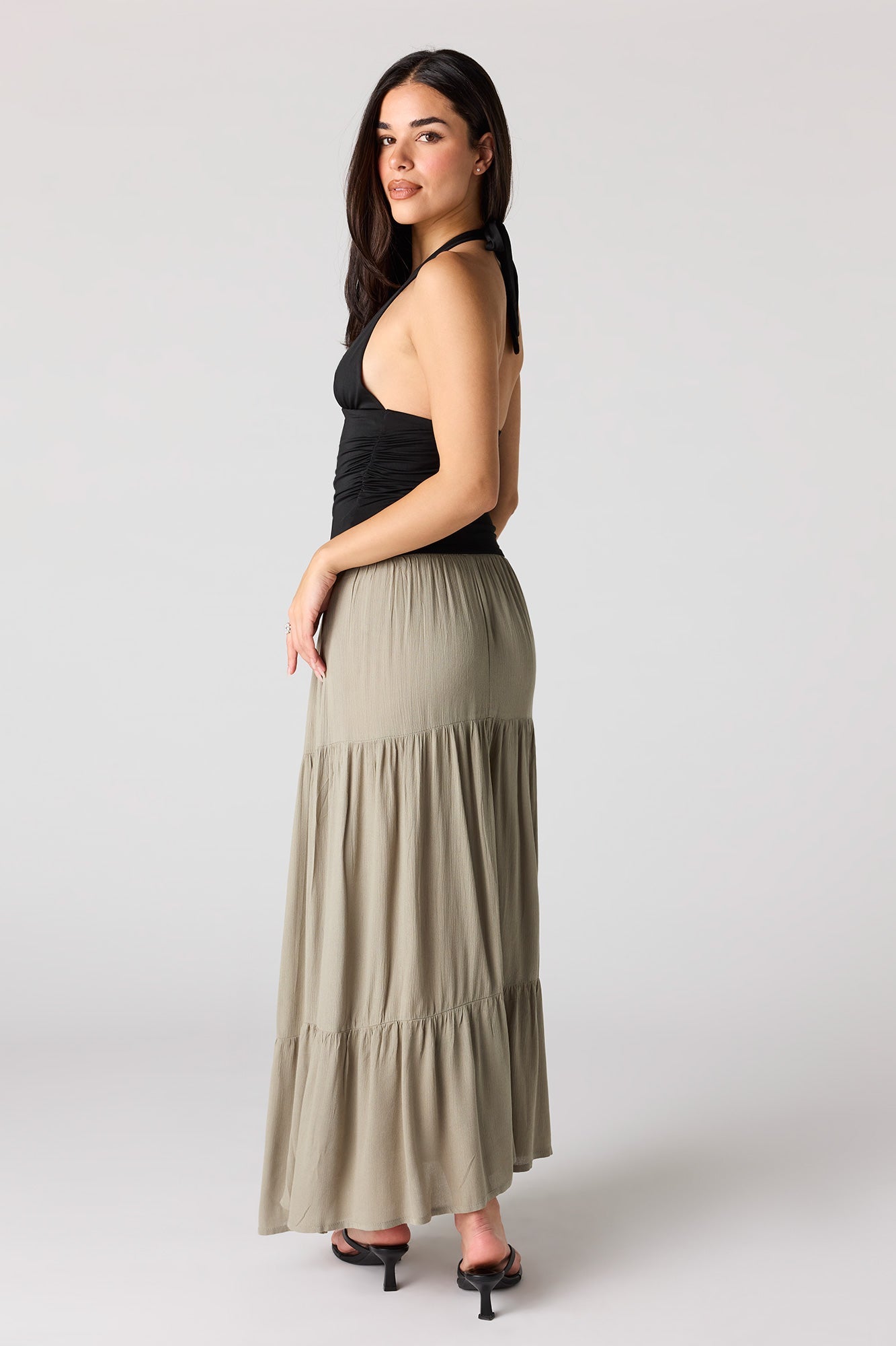 Tiered Maxi Skirt