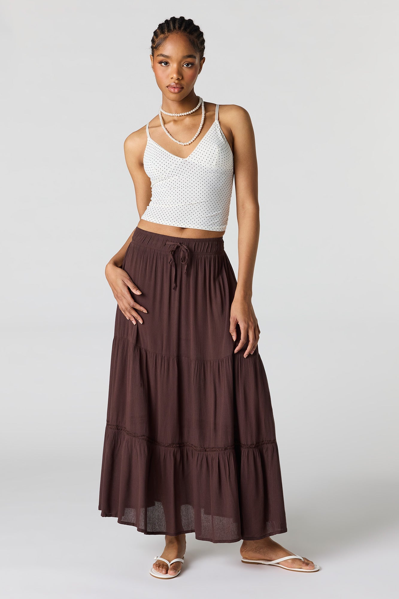 Tiered Maxi Skirt
