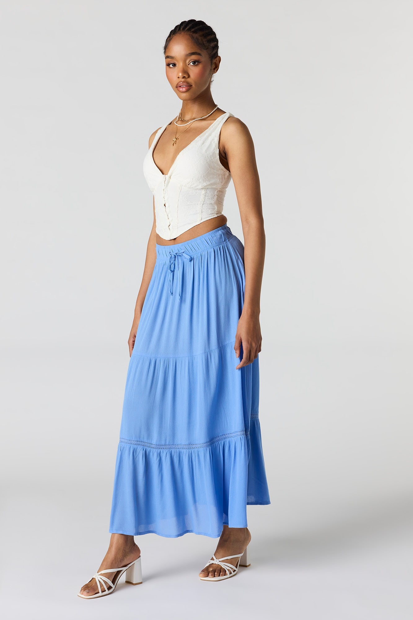 Tiered Maxi Skirt