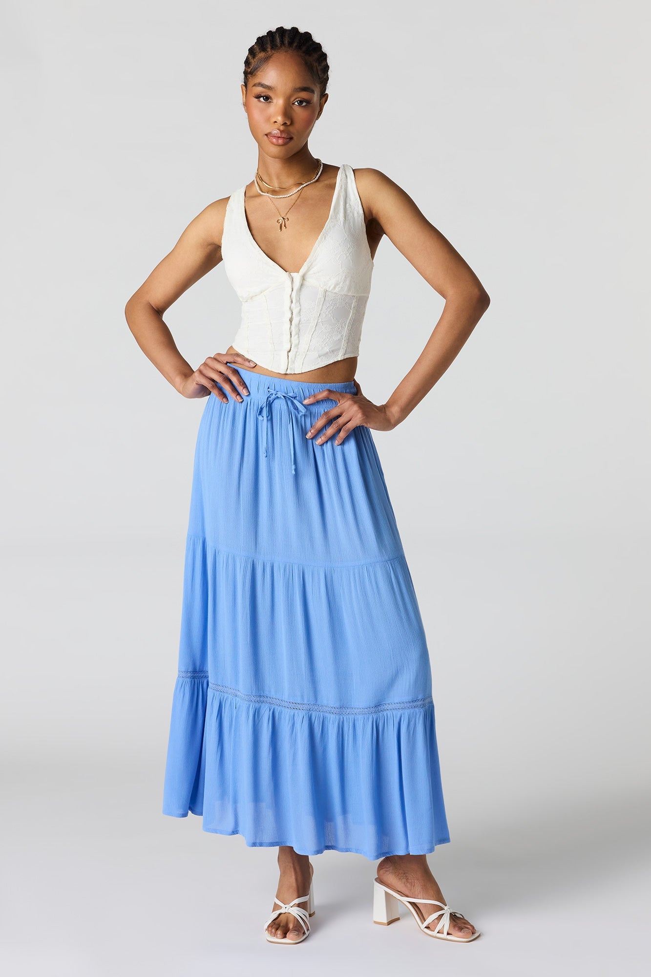 Tiered Maxi Skirt