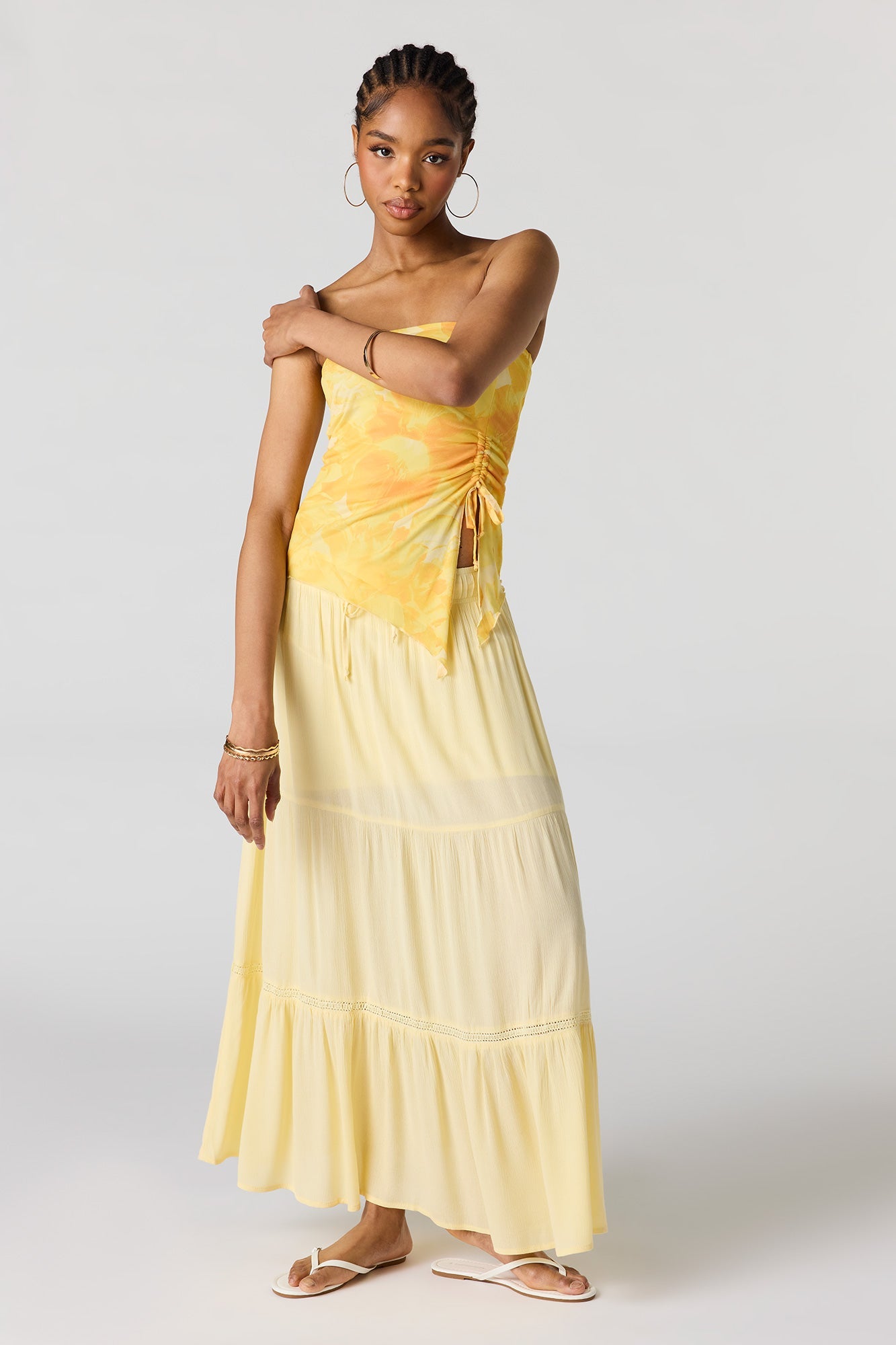 Tiered Maxi Skirt