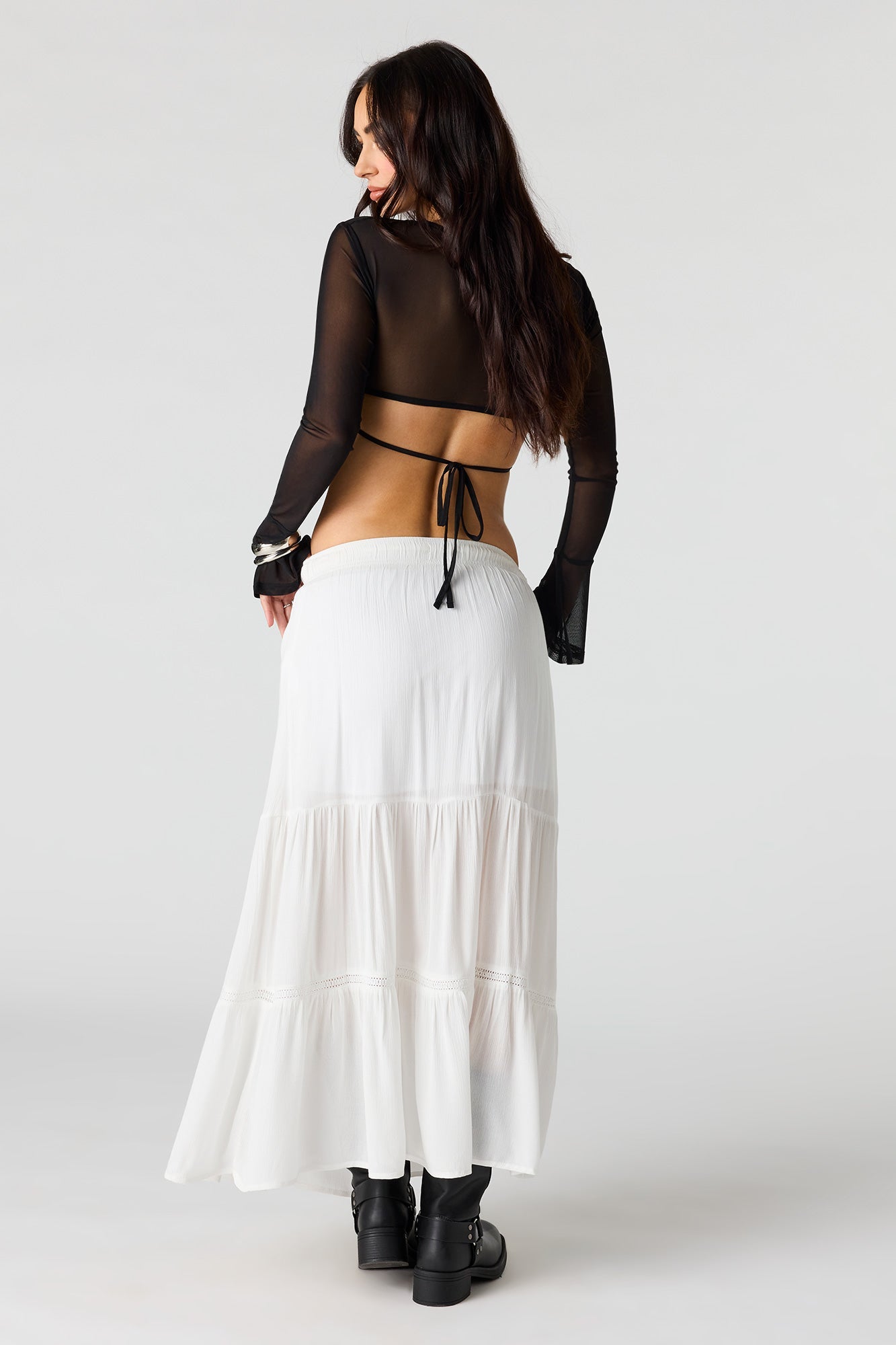 Tiered Maxi Skirt