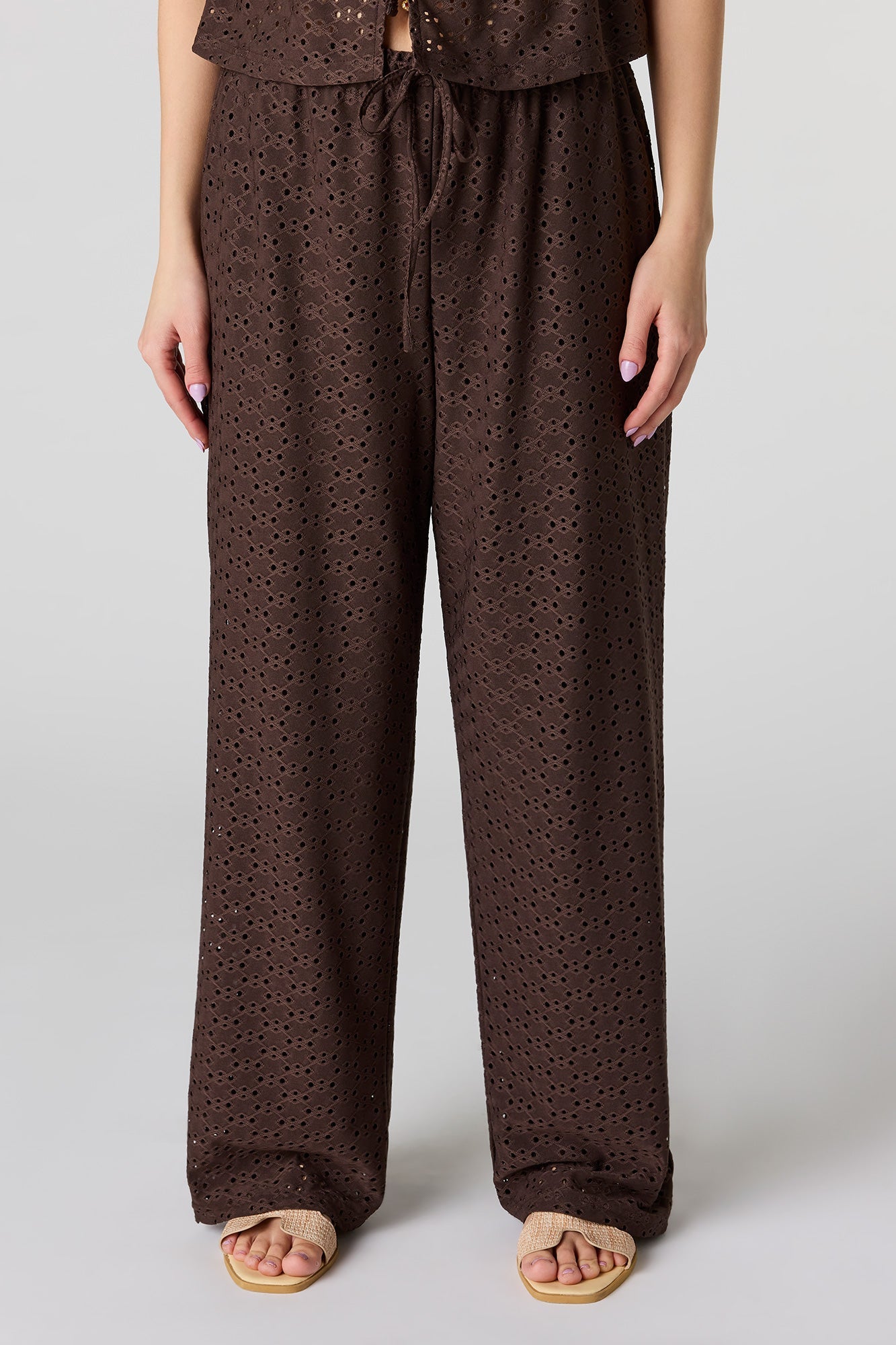 Eyelet Relaxed Pant