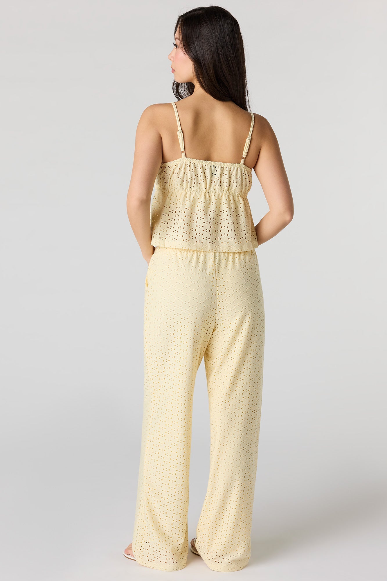 Eyelet Relaxed Pant