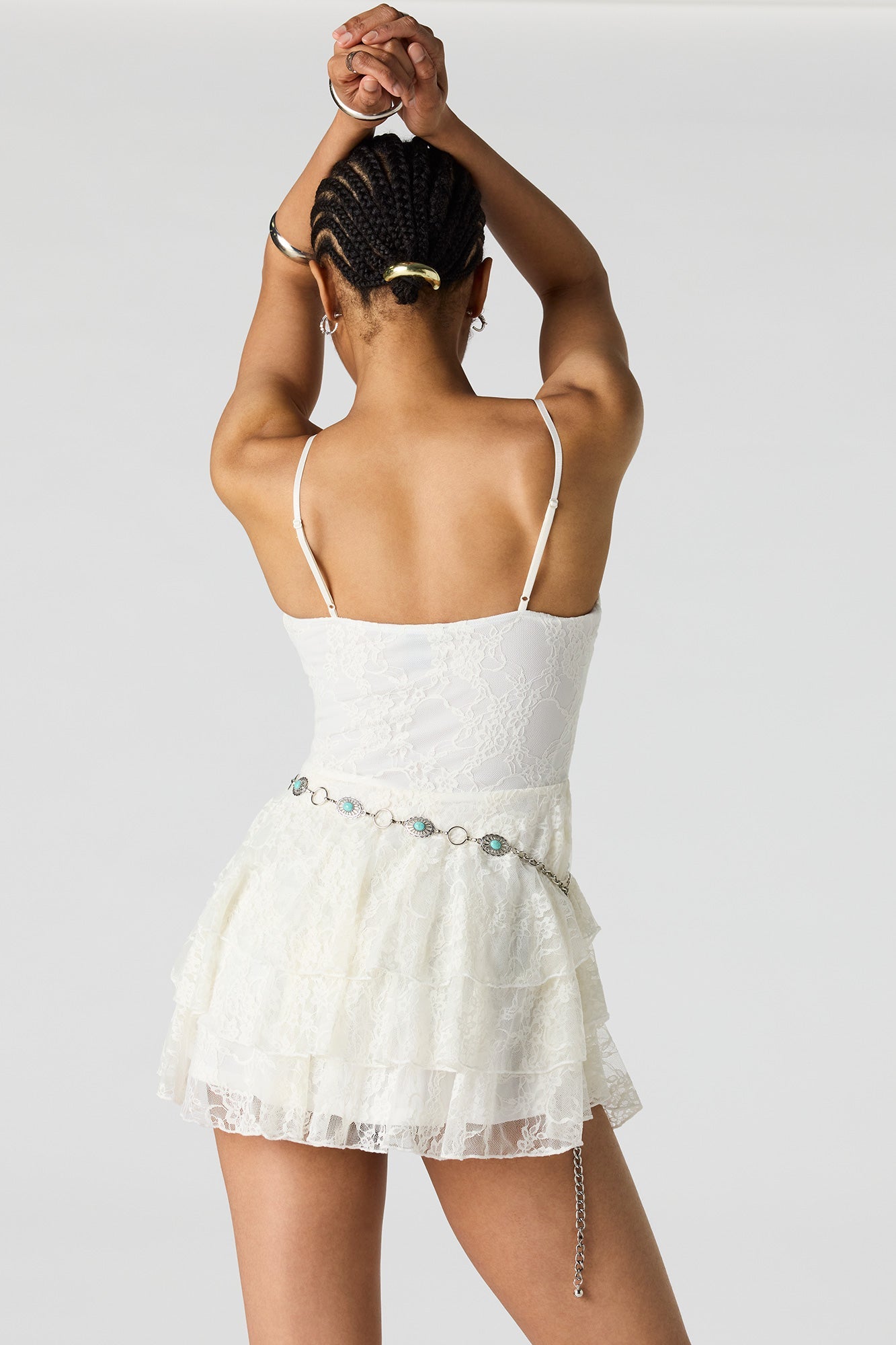 Tiered Lace Romper