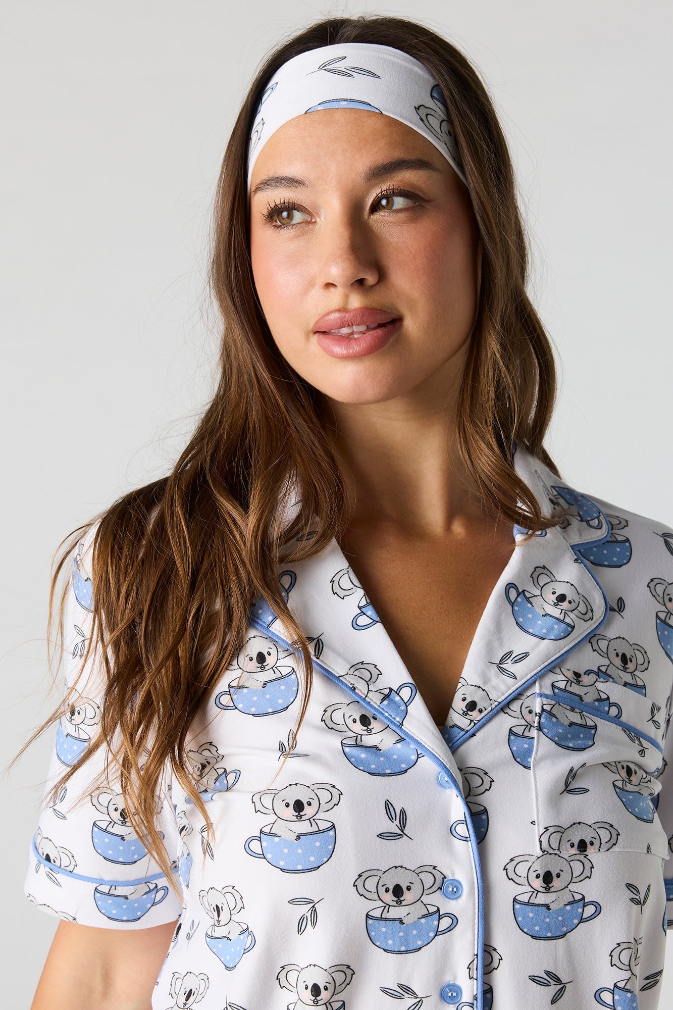 Tank & Pant & Headband Soft Pajama Set