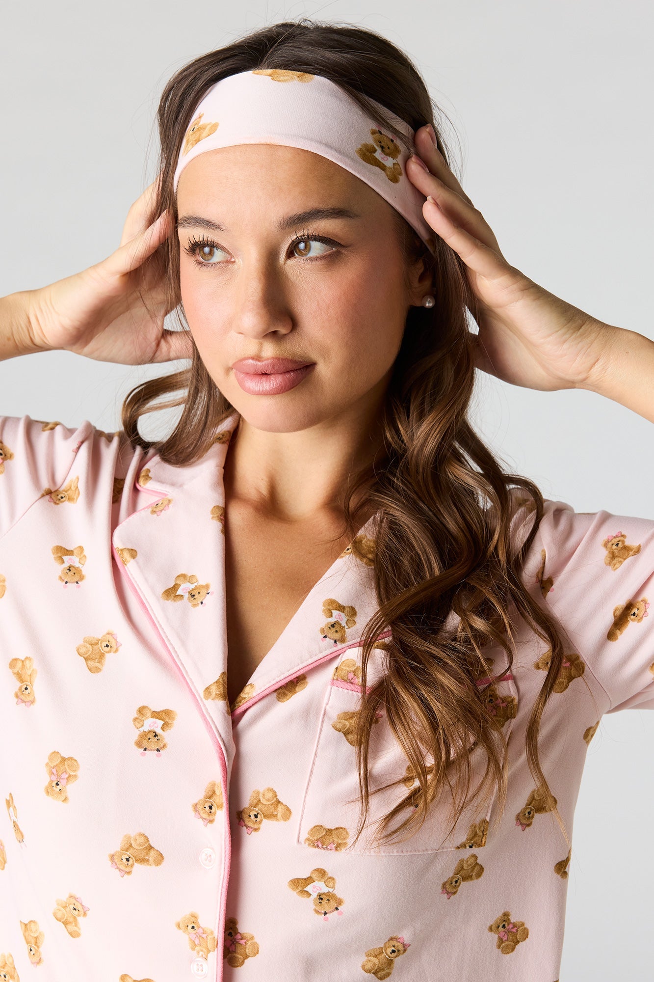 Tank & Pant & Headband Soft Pajama Set