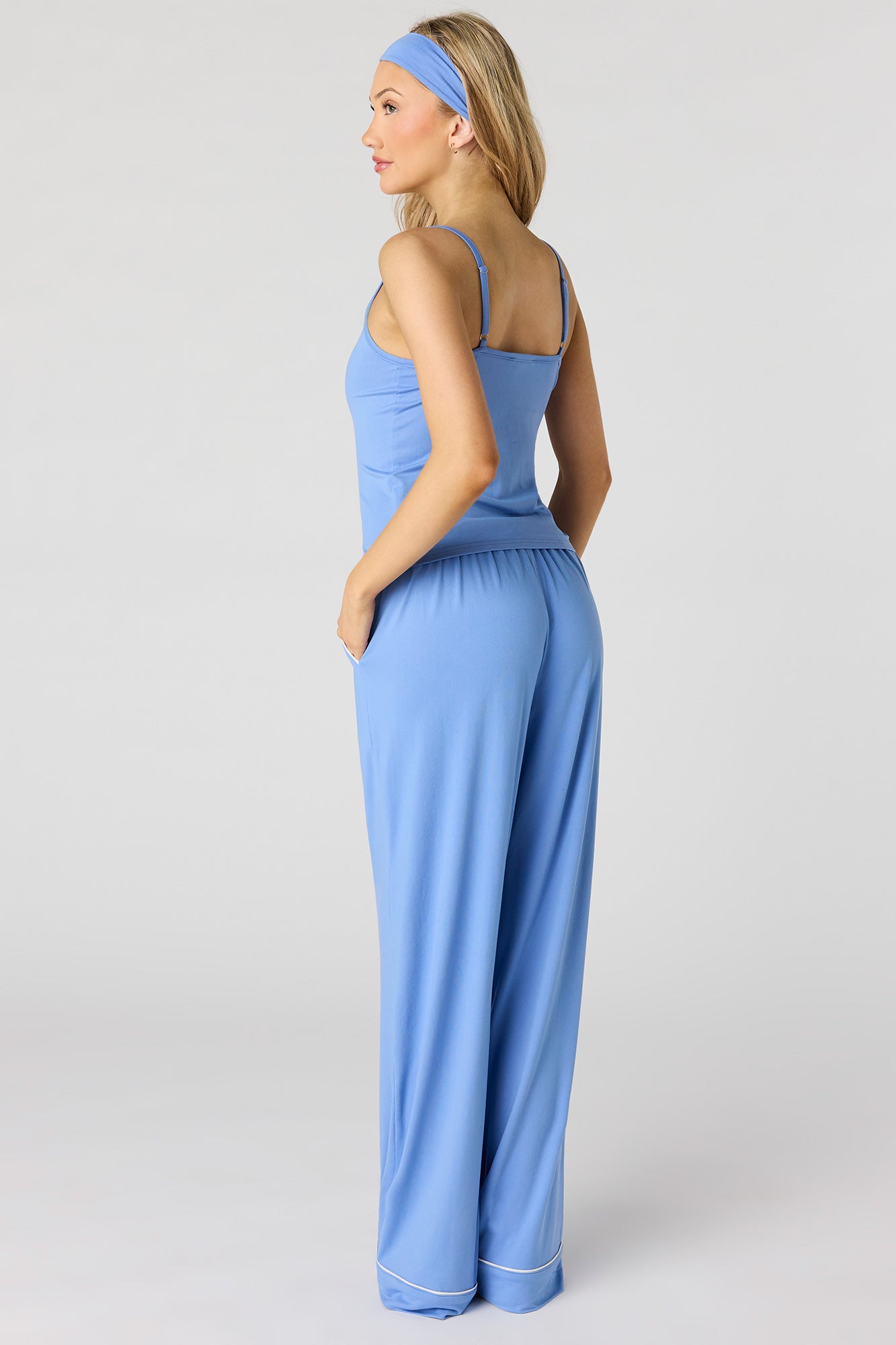 Tank & Pant & Headband Soft Pajama Set